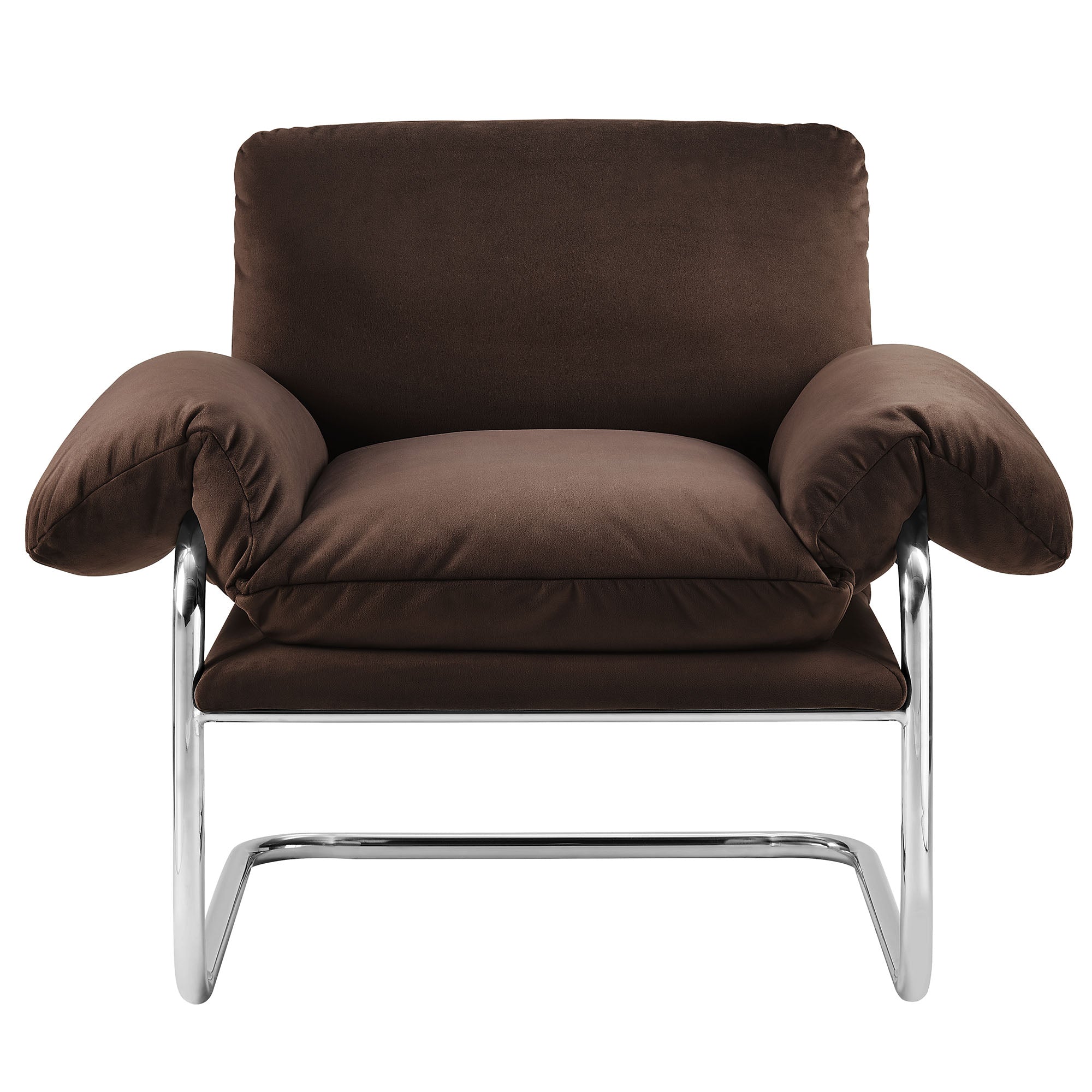 Ansel Performance Velvet Accent Chair view 8