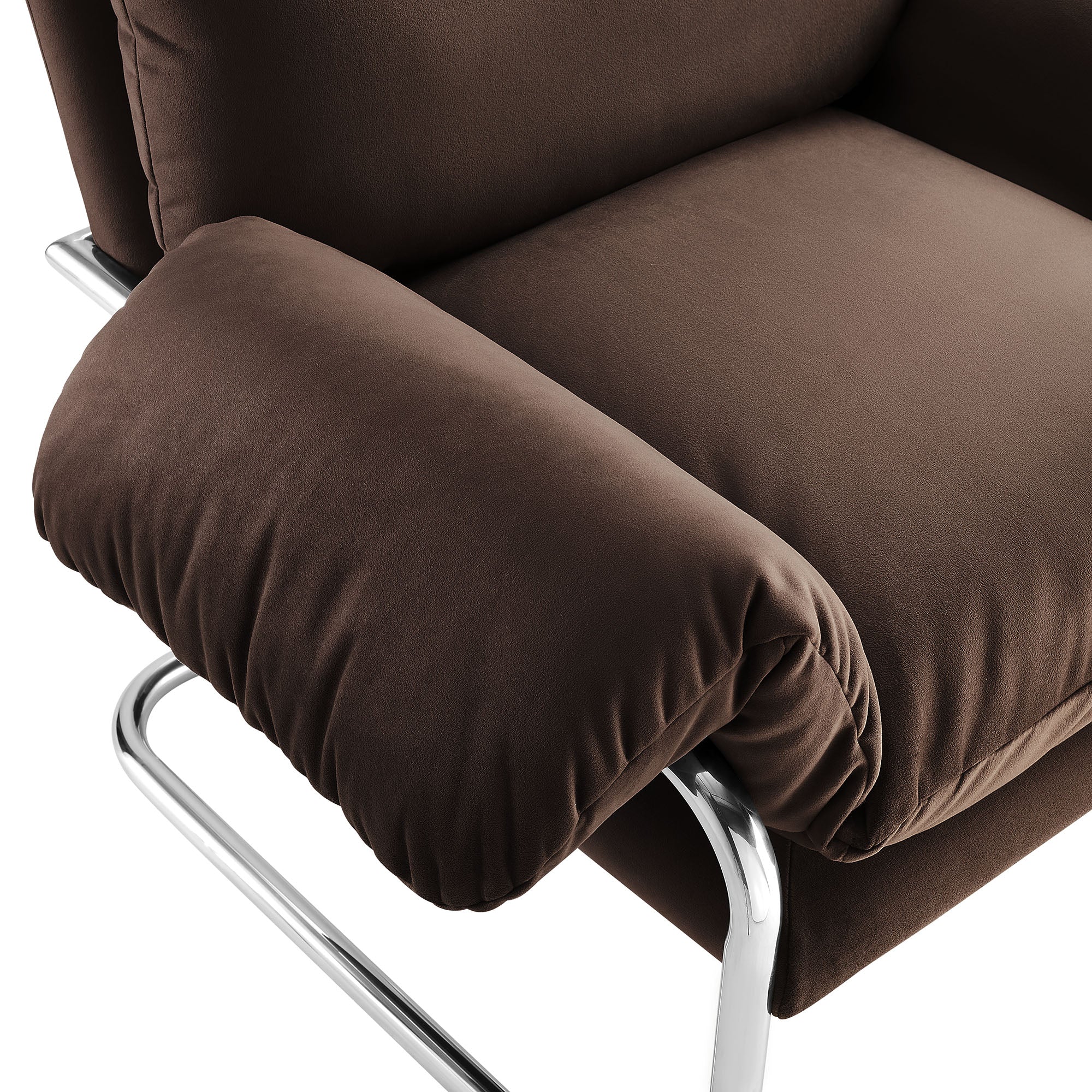 Ansel Performance Velvet Accent Chair - Image 9