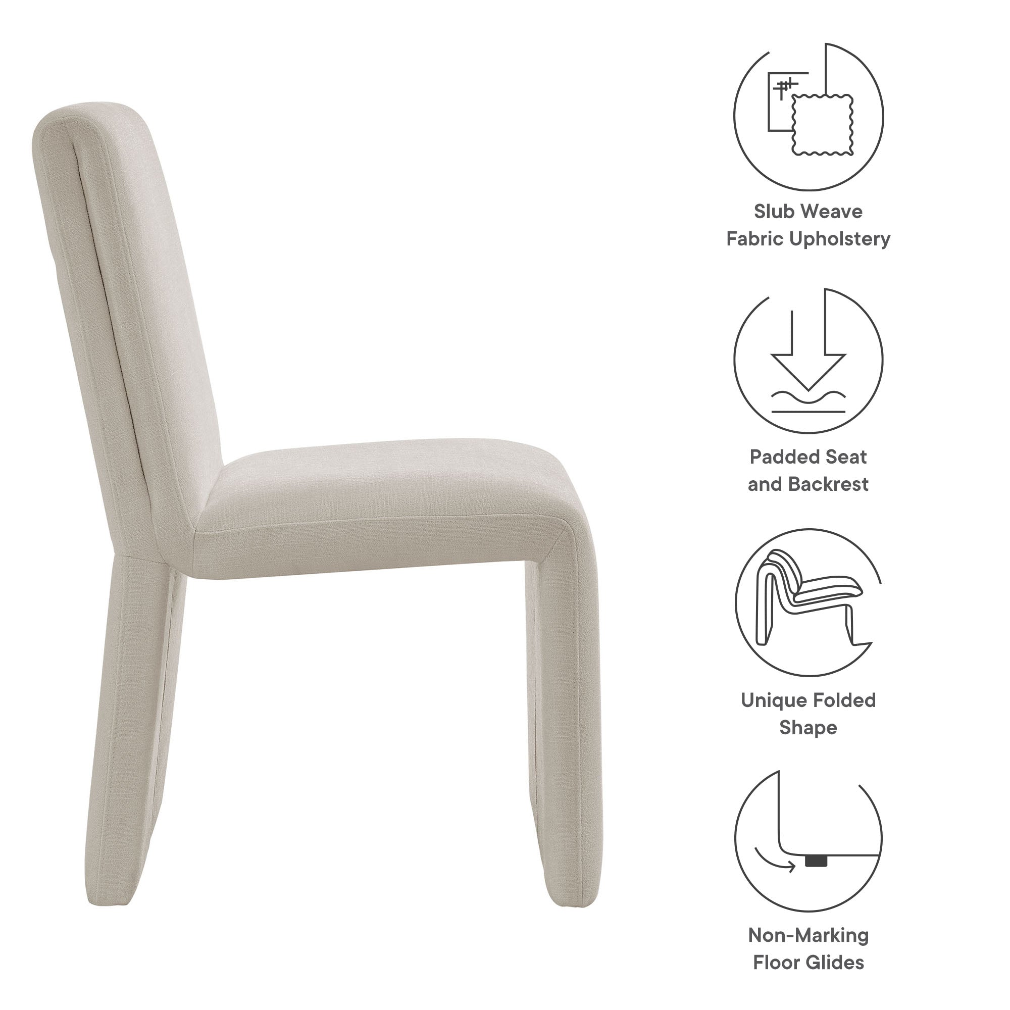 Emory Fabric Upholstered Dining Side Chair view 3