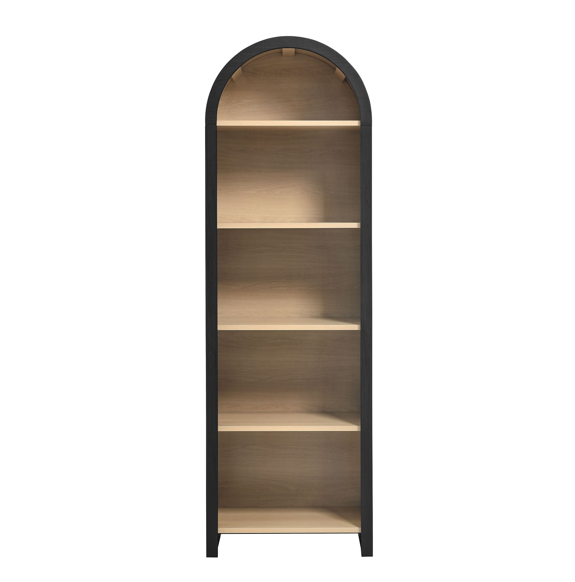 Evie Arched Narrow Bookcase Display Cabinet view 7