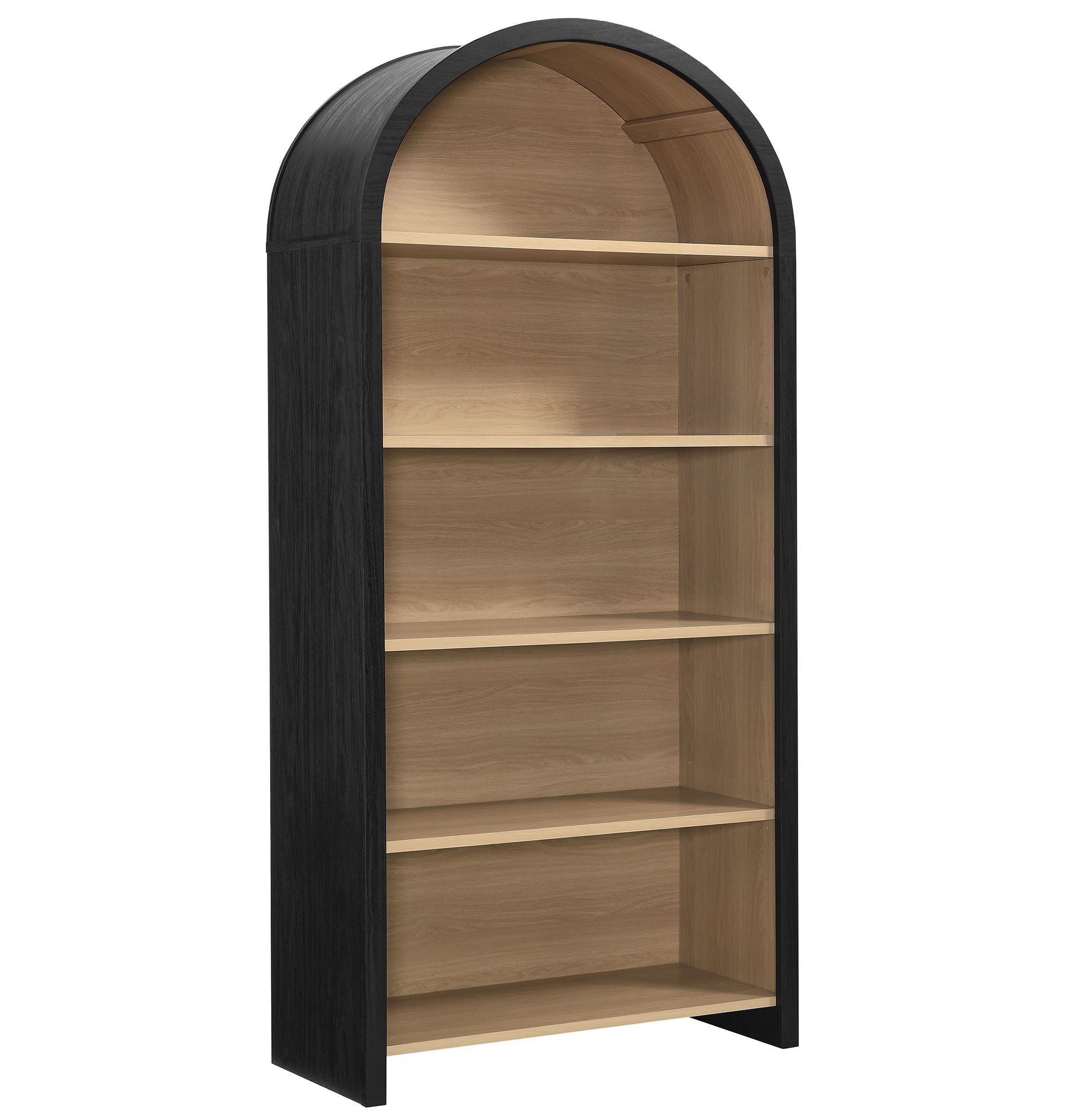 Evie Arched Wide Bookcase Display Cabinet view 1