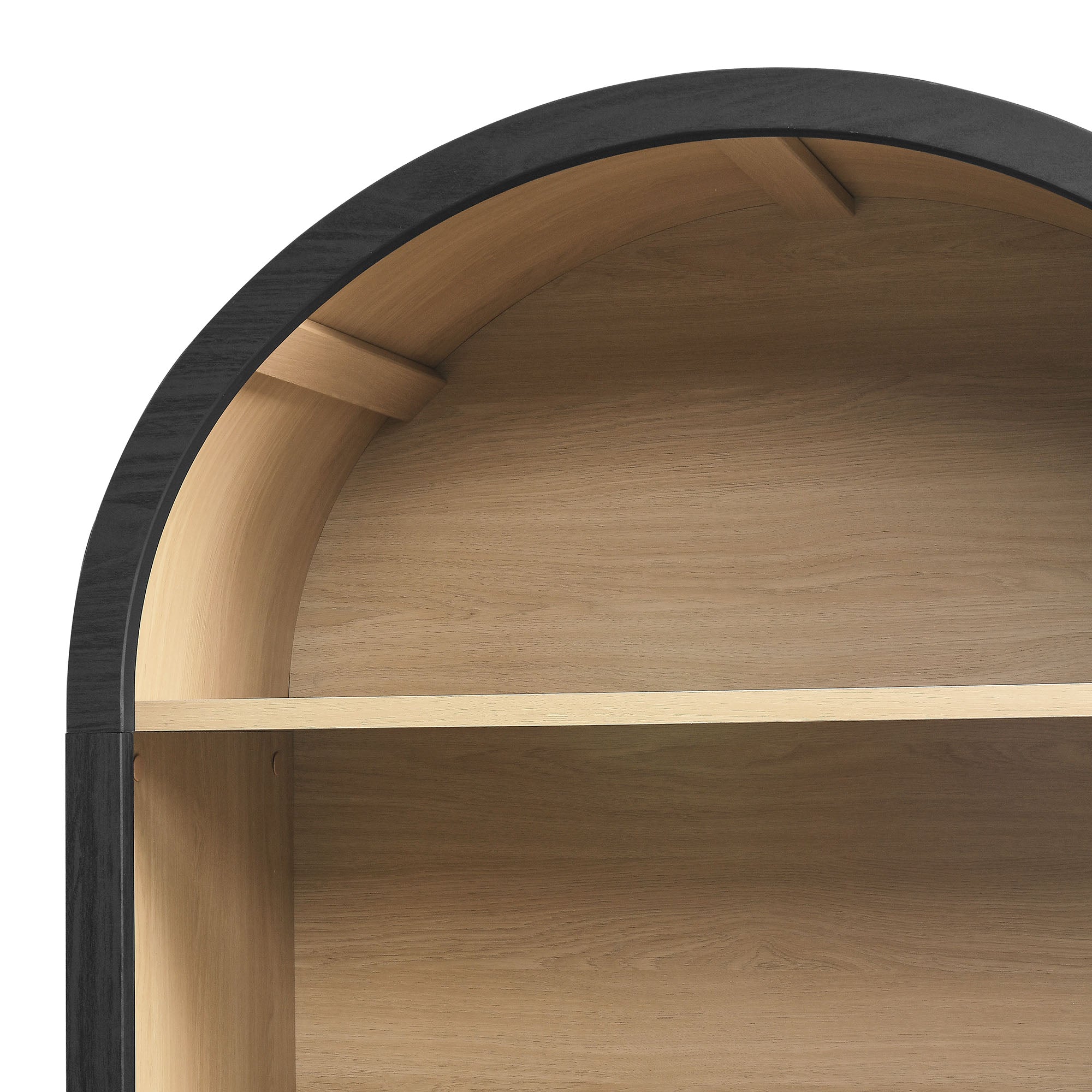 Evie Arched Wide Bookcase Display Cabinet view 8