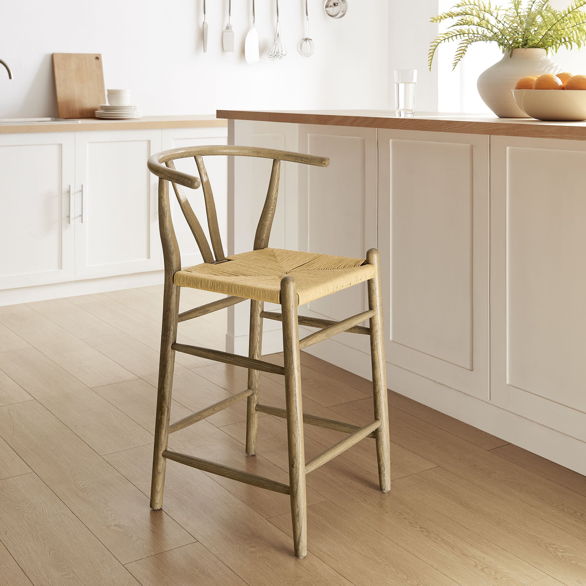 Amish Wood Counter Stool view 2