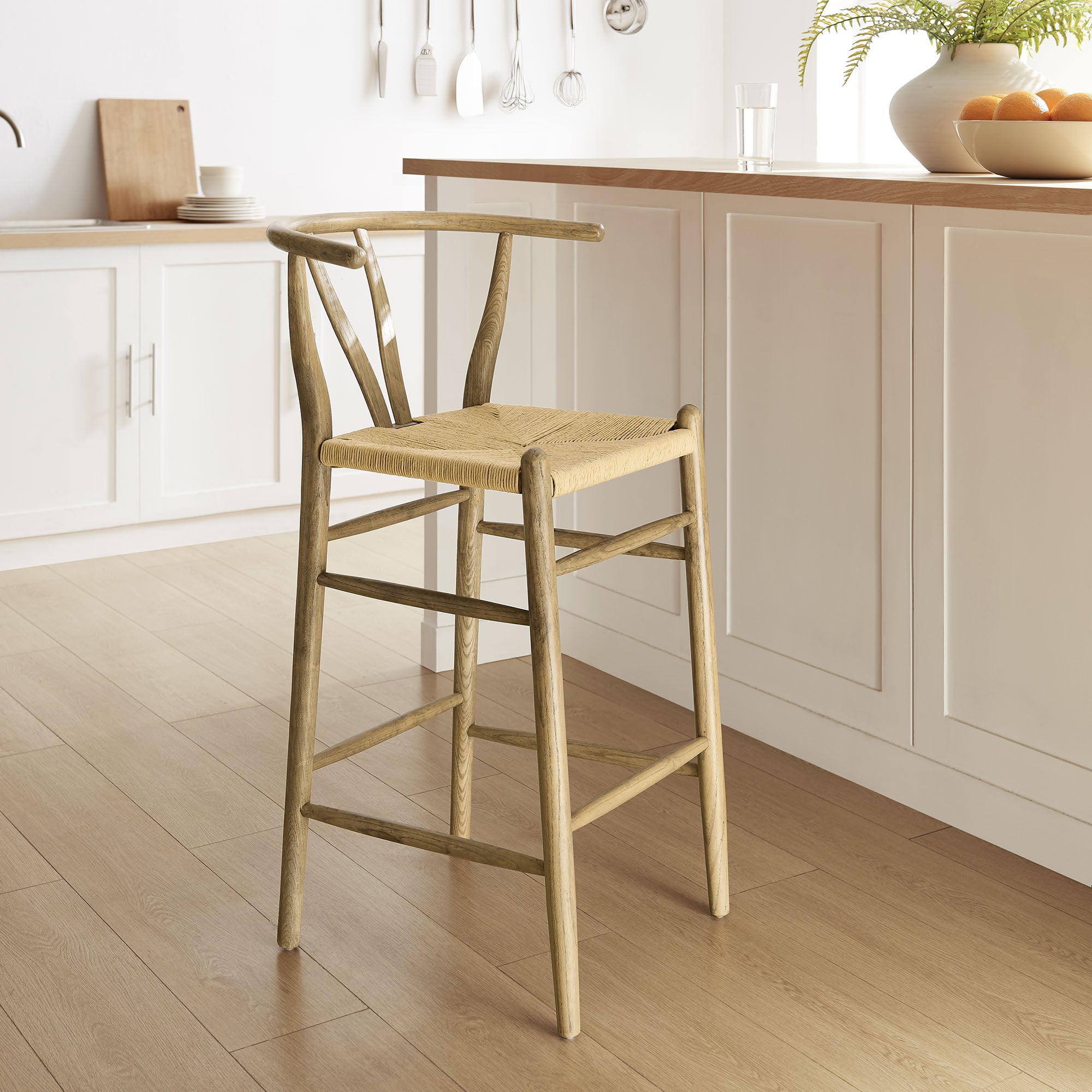 Amish Wood Bar Stool view 2