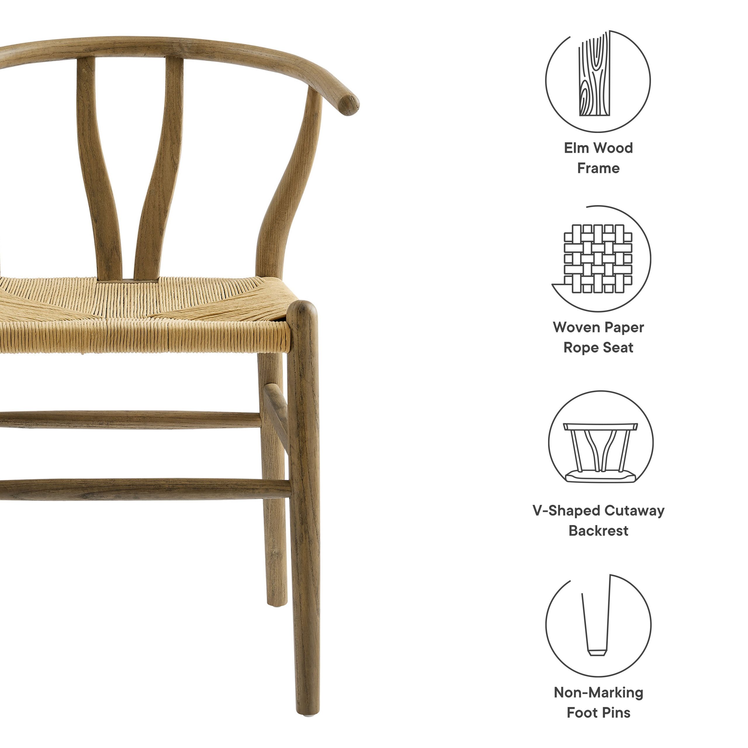 Amish 32″ Wood Dining Accent Chair view 3