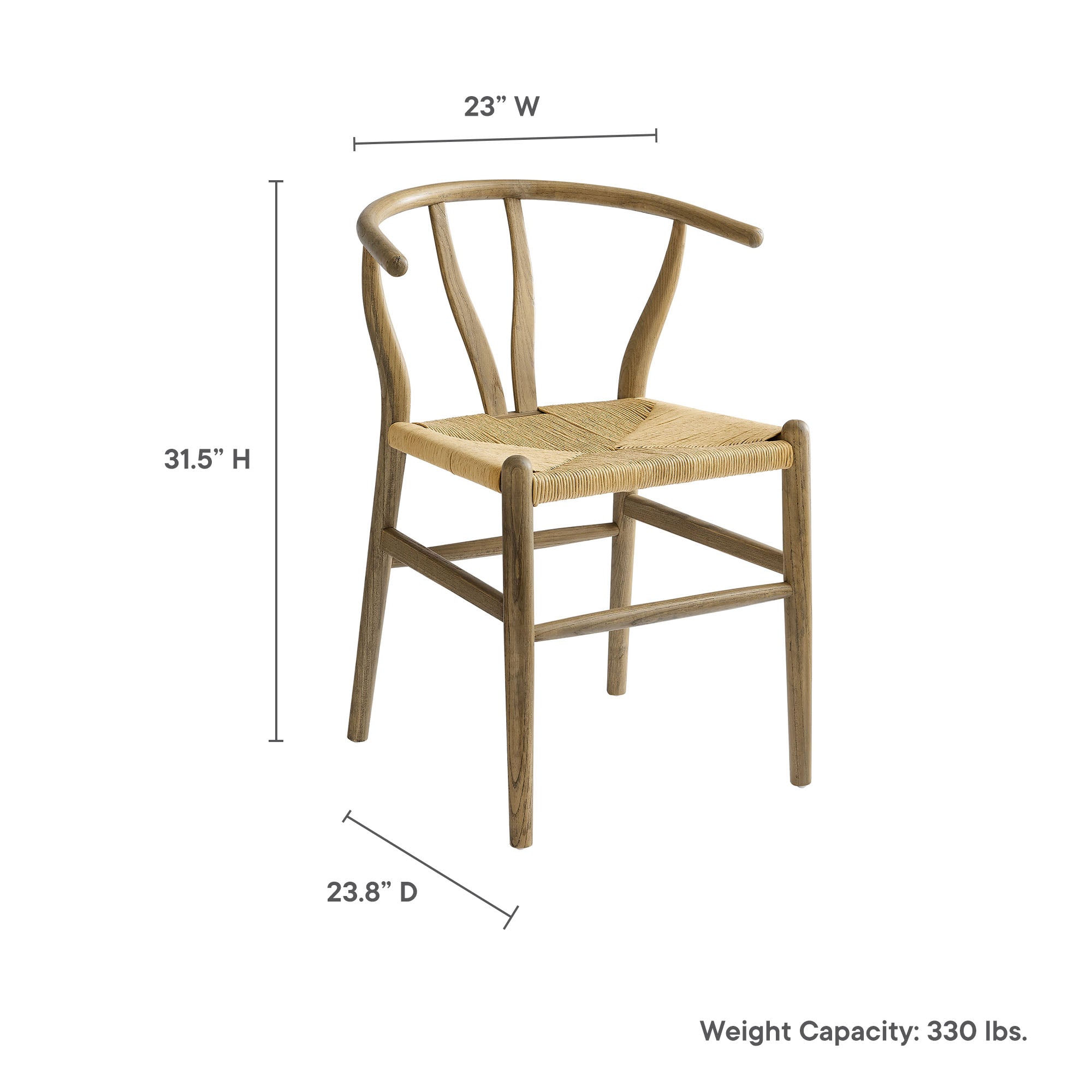 Amish 32″ Wood Dining Accent Chair view 4