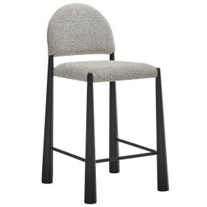 Hayley Upholstered Fabric Counter Stool