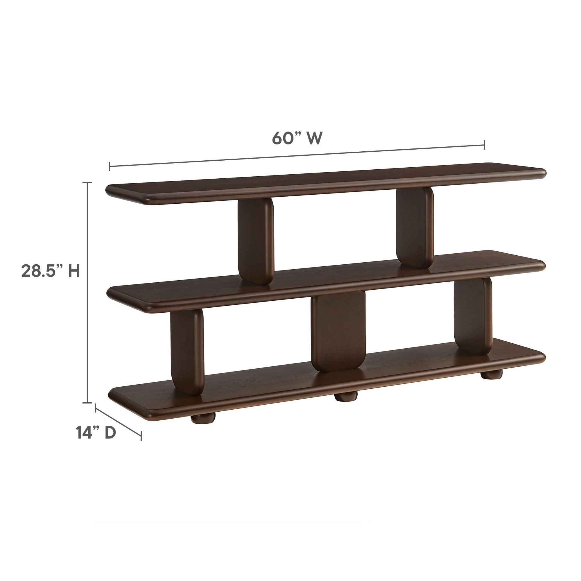 Lyle Sculptural 2-Tier Bookshelf view 4