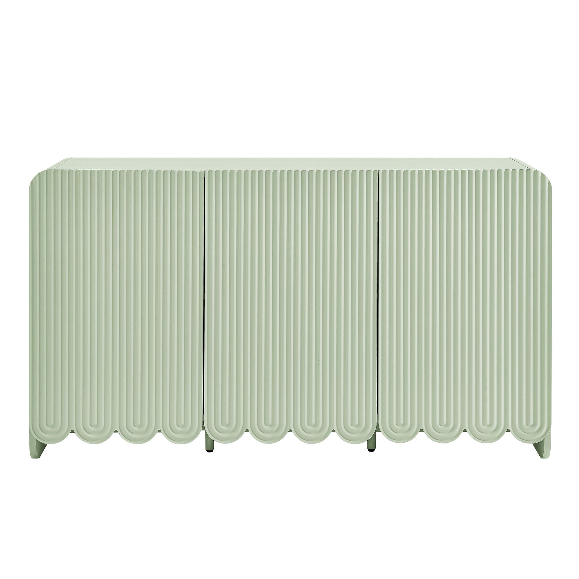 Dahlia Fluted and Scalloped Sideboard Storage Cabinet view 7