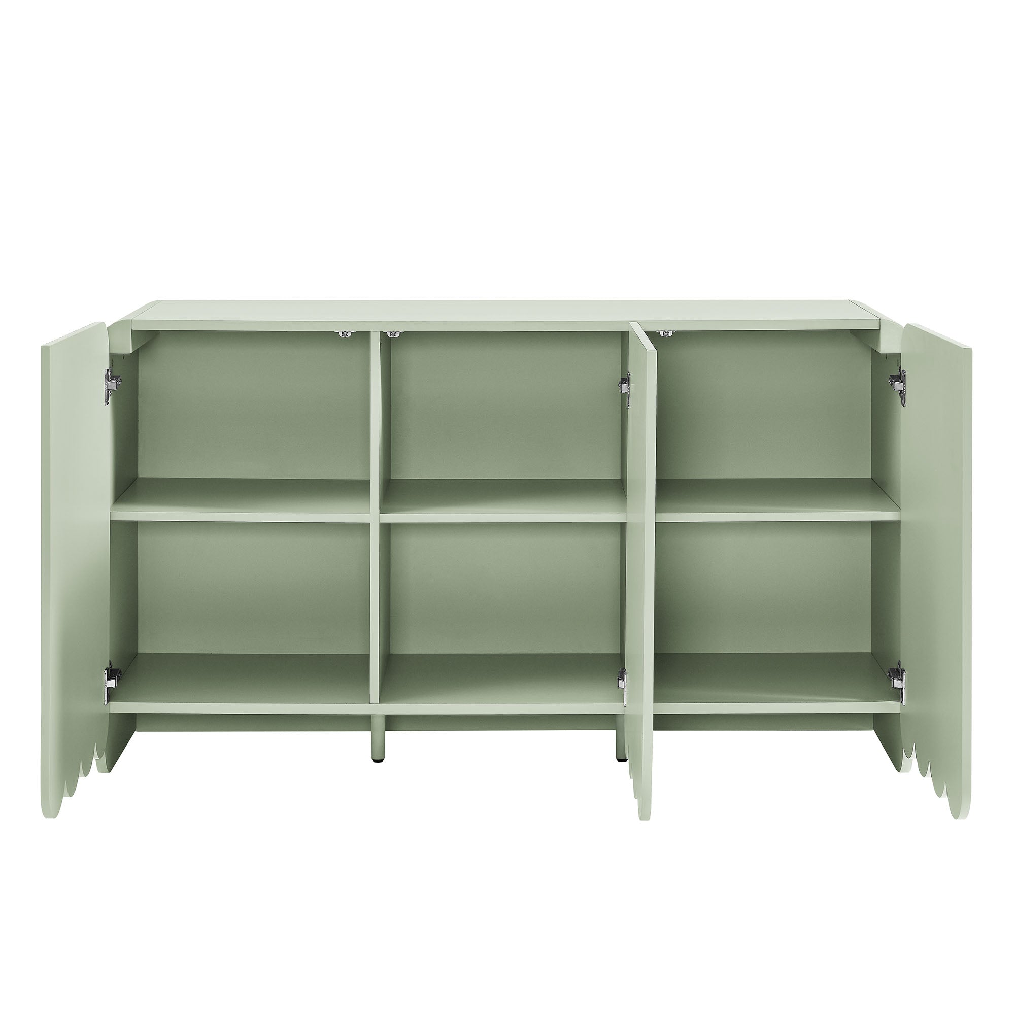 Dahlia Fluted and Scalloped Sideboard Storage Cabinet view 8
