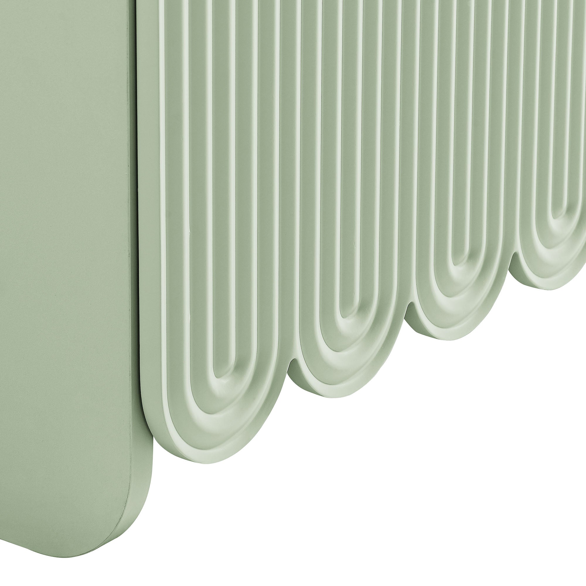 Dahlia Fluted and Scalloped Sideboard Storage Cabinet - Image 9