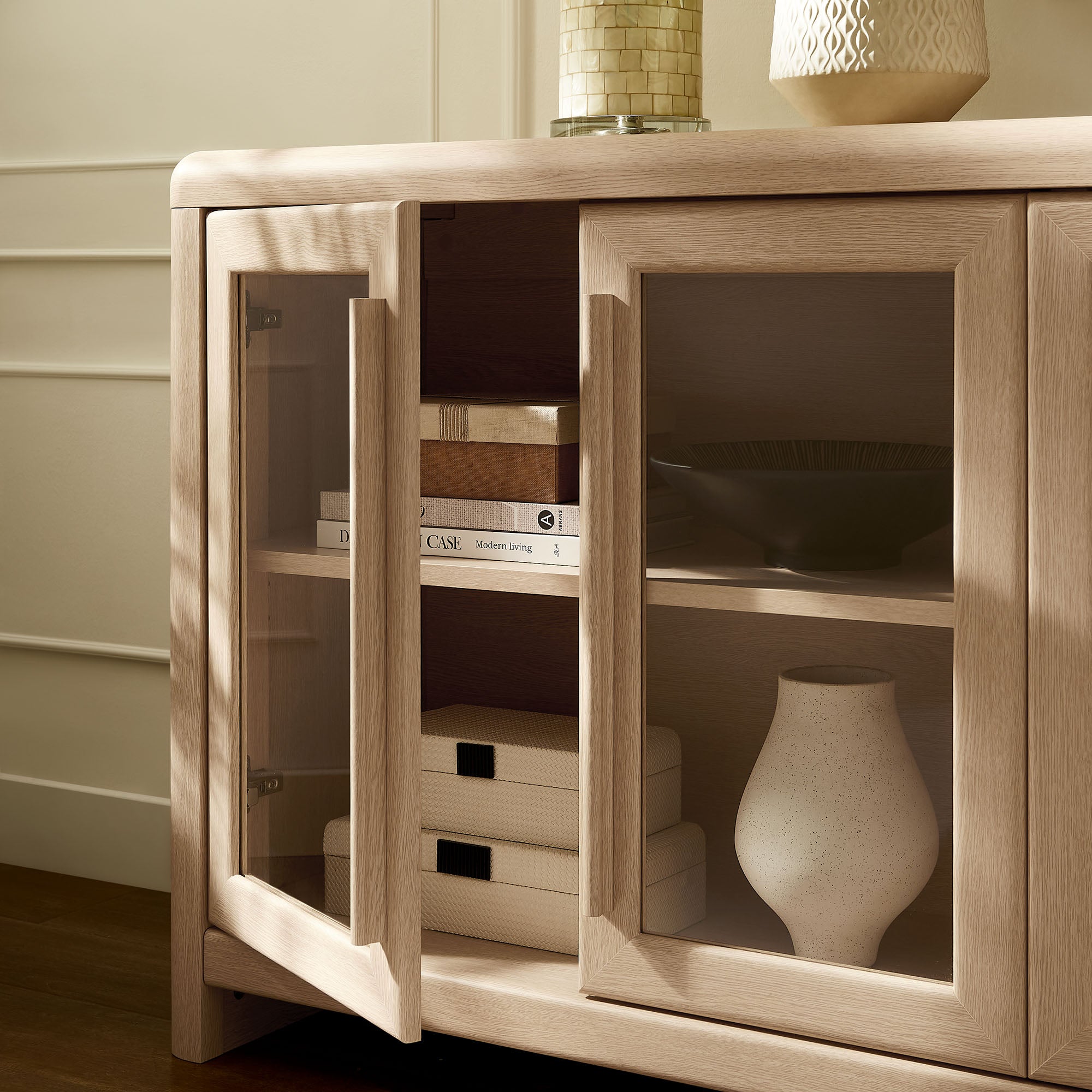 Evren 4-Door Sideboard Storage Display Cabinet view 5