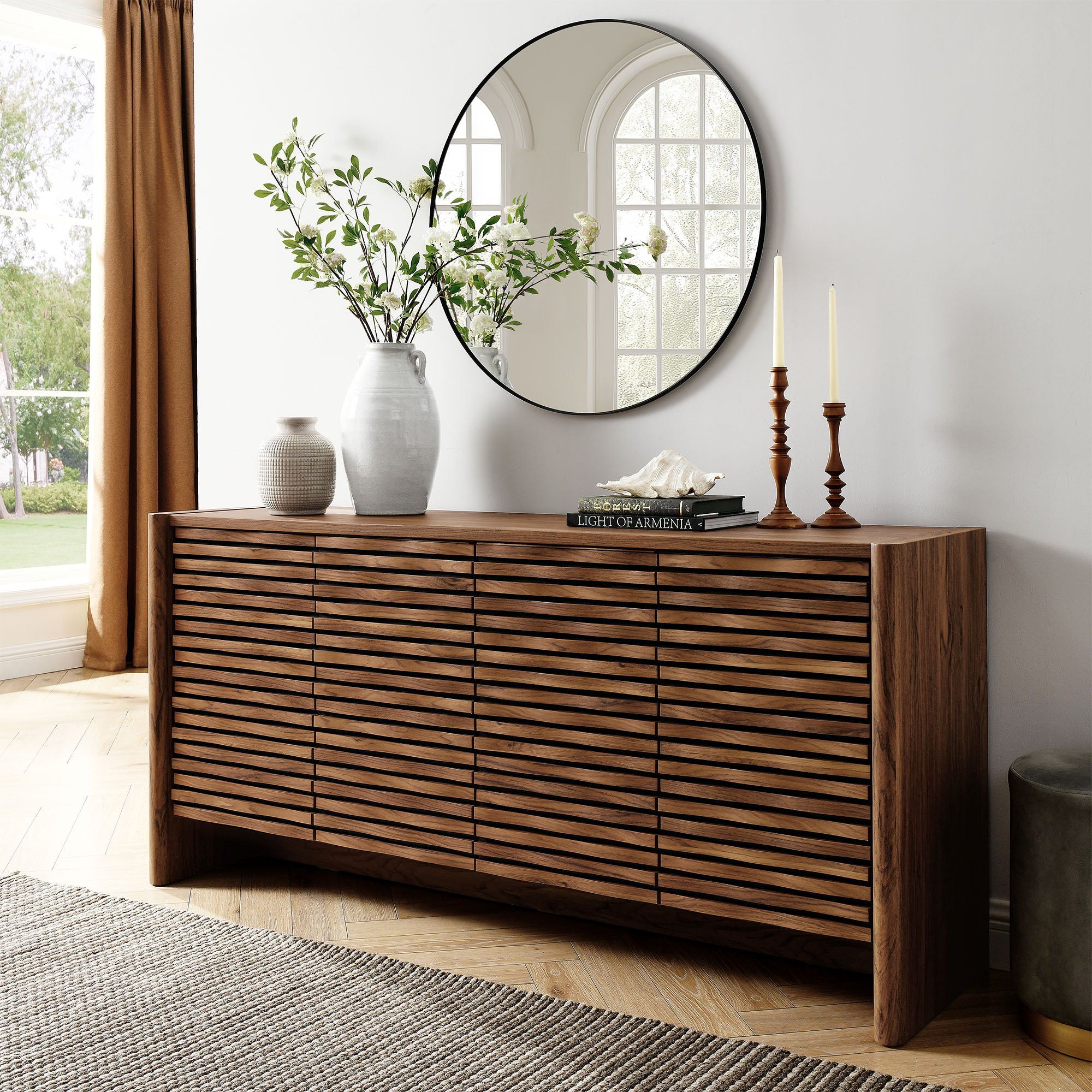 Emric Wave 66″ 4-Door Sideboard view 2
