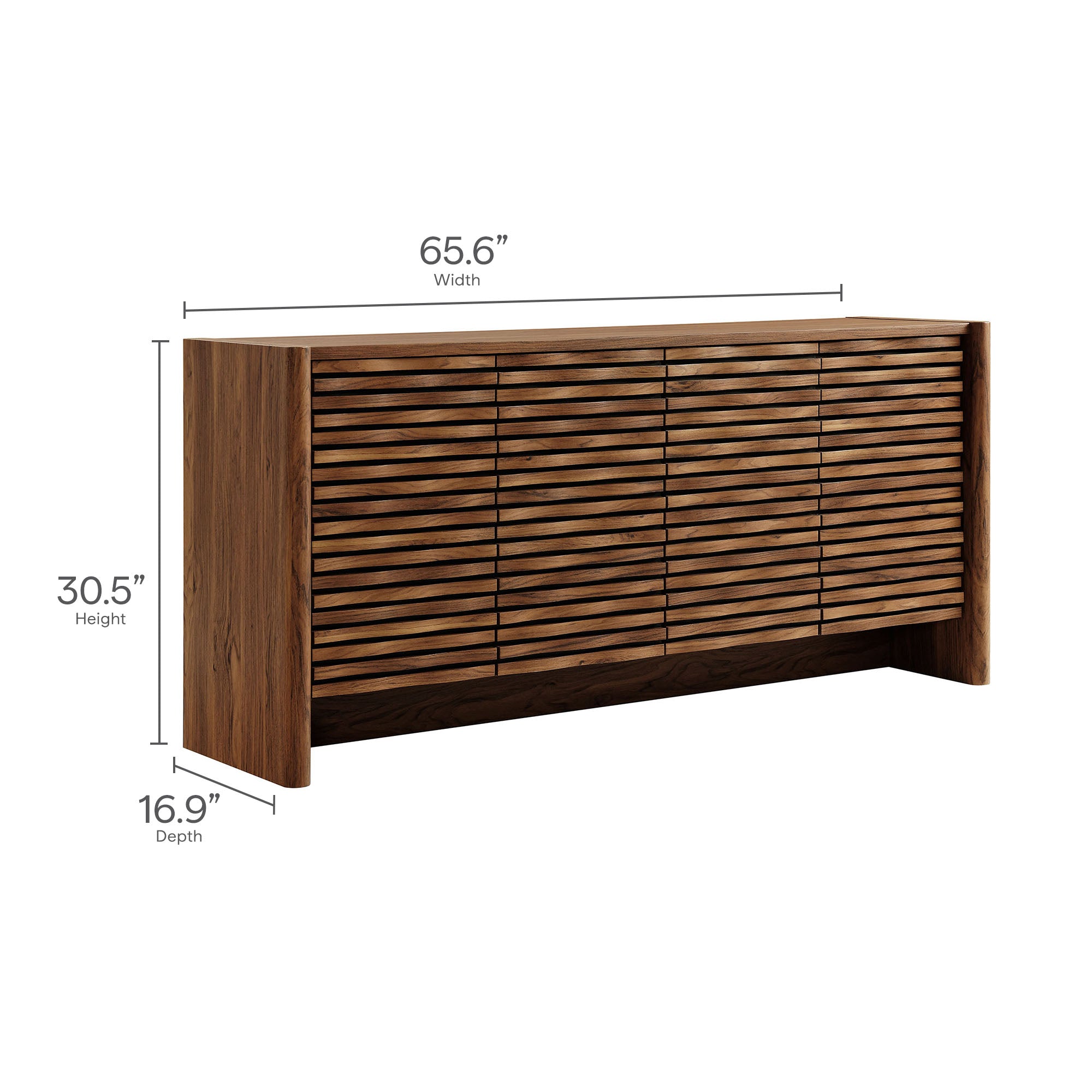 Emric Wave 66″ 4-Door Sideboard view 4