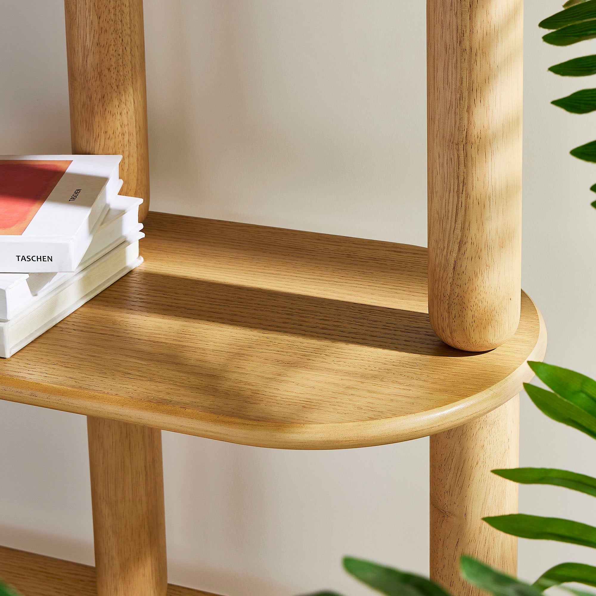 Arcus 4-Tier Oval Wood Bookshelf view 5