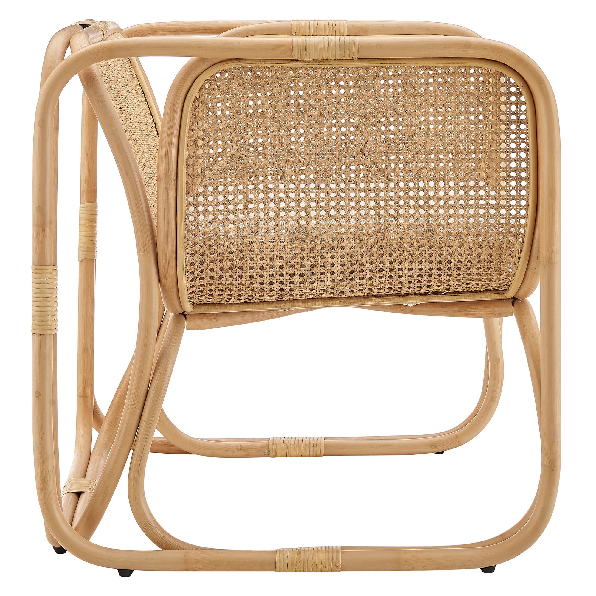 Ellis Natural Rattan Accent Armchair view 6