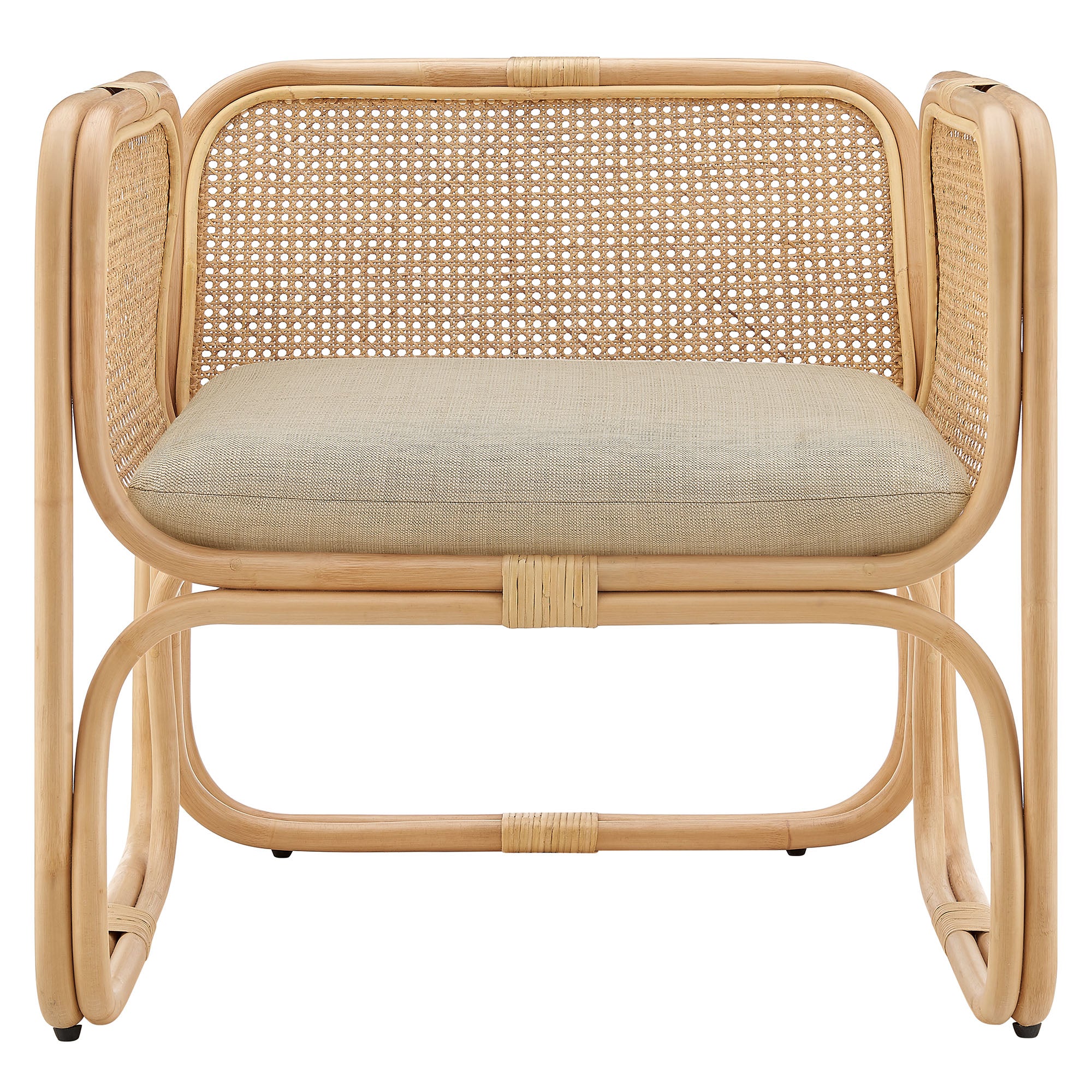 Ellis Natural Rattan Accent Armchair view 8