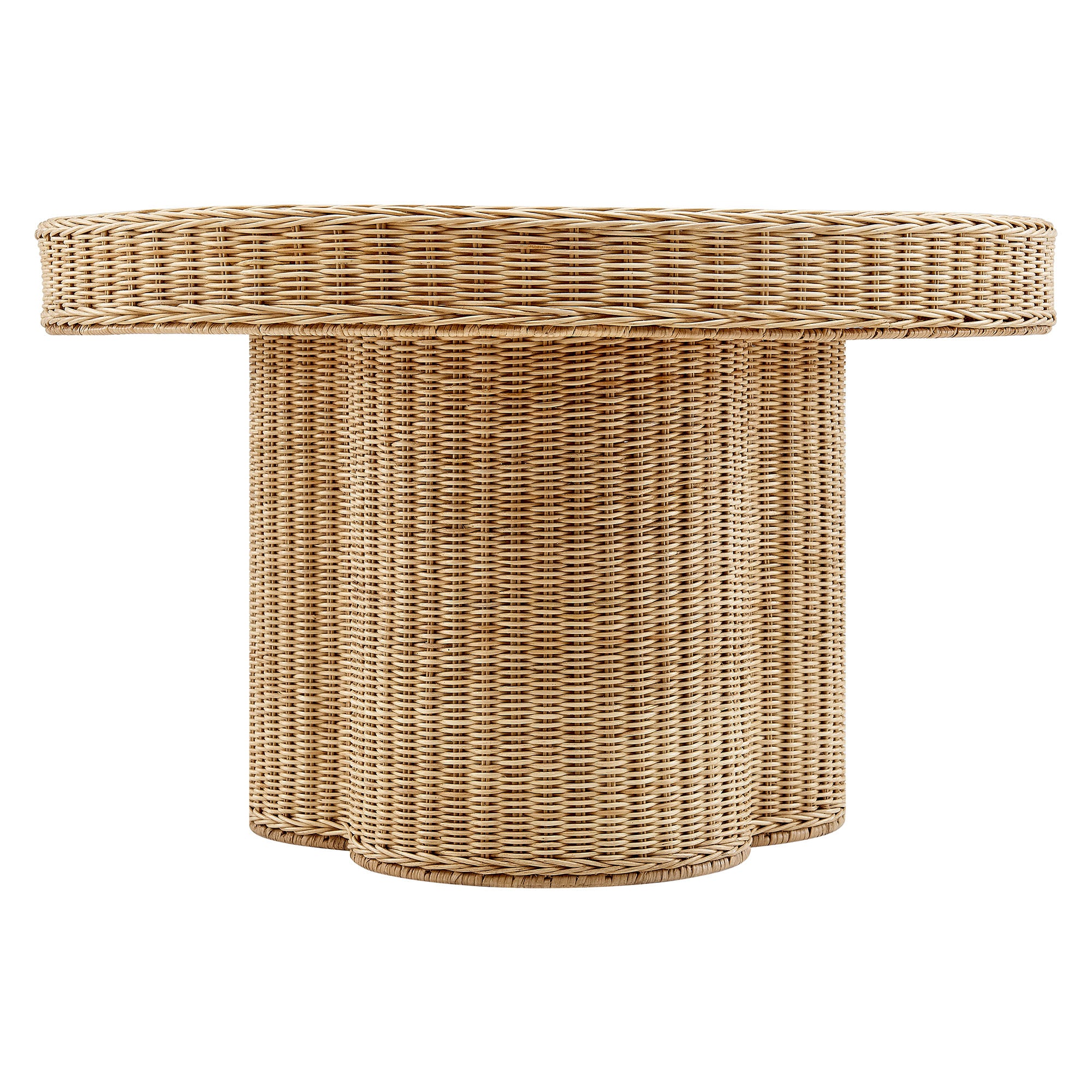 Ainsley 32 Inch Round Natural Rattan Coffee Table view 6