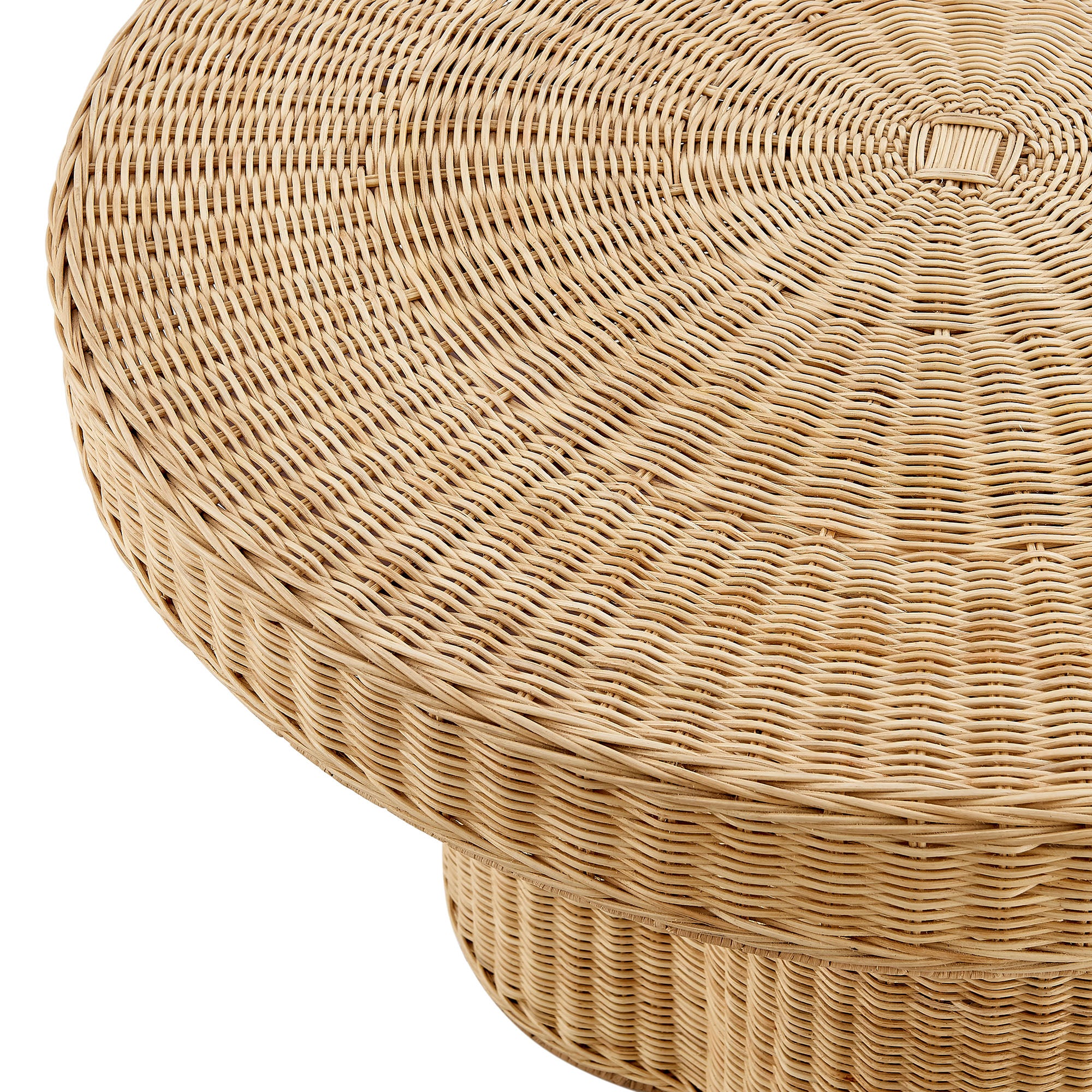 Ainsley 32 Inch Round Natural Rattan Coffee Table view 8