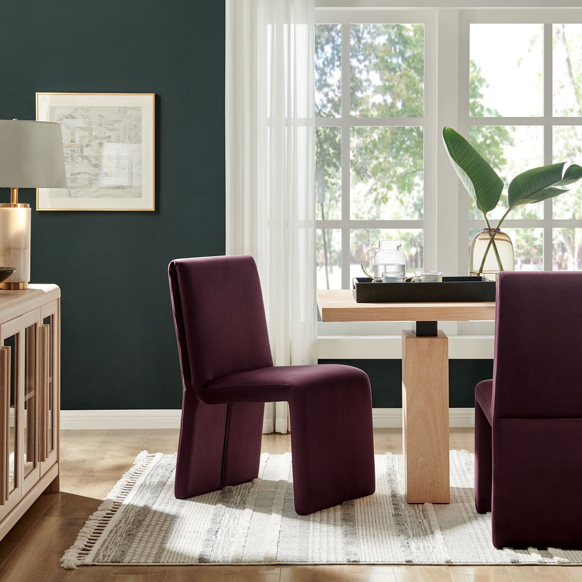 Emory Upholstered Performance Velvet Dining Side Chair - Image 10