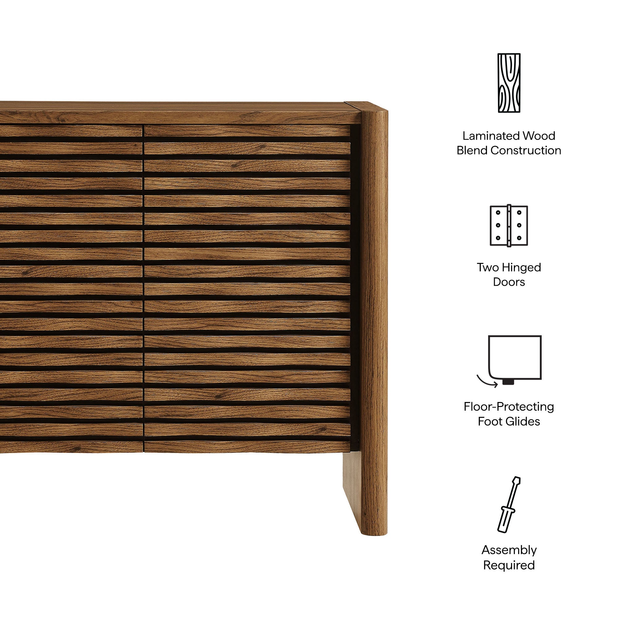 Emric Wave Accent Cabinet view 1