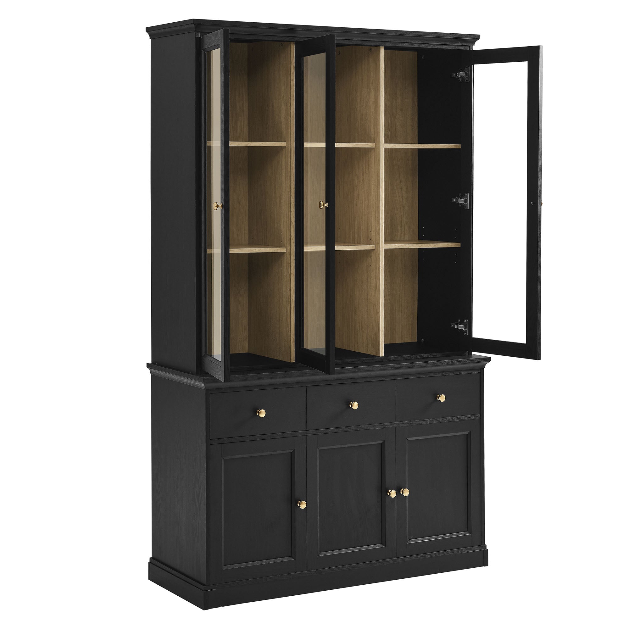Amara 79 Inch Large Storage Display Cabinet view 7