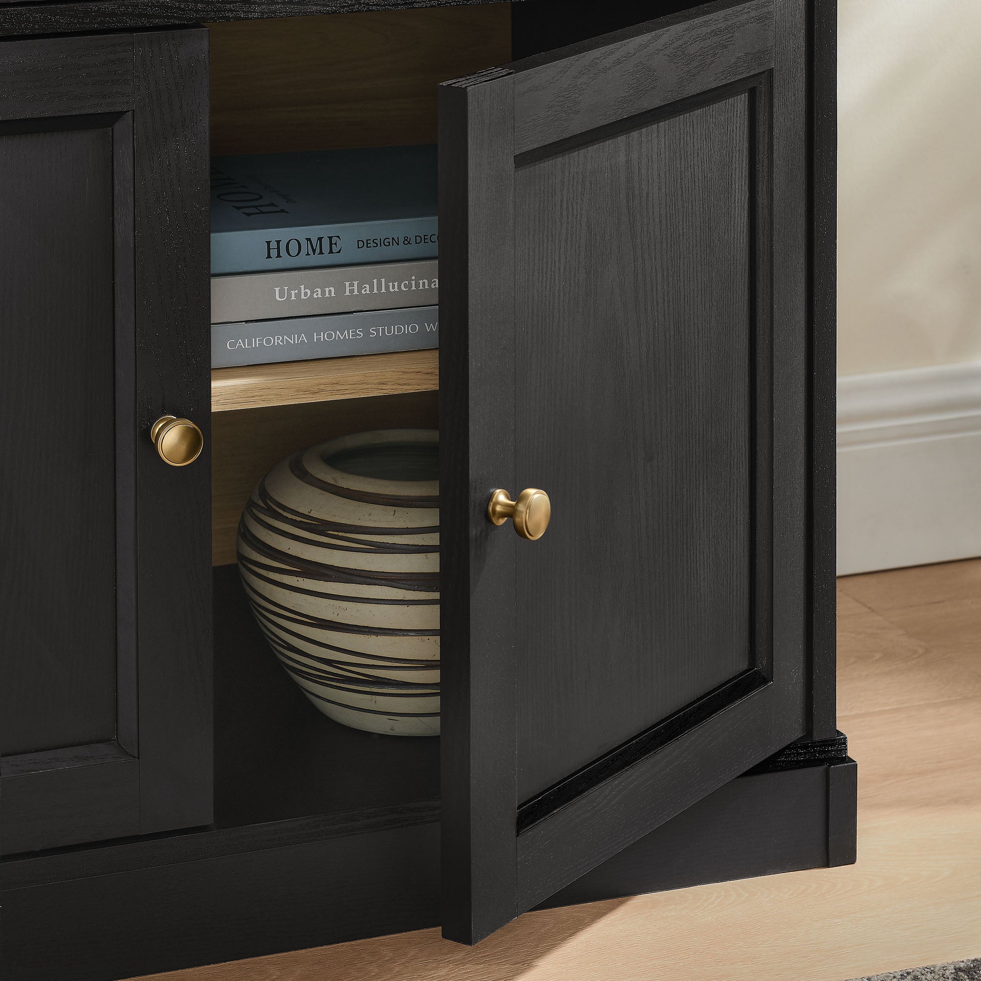 Amara 79 Inch Large Storage Display Cabinet view 6