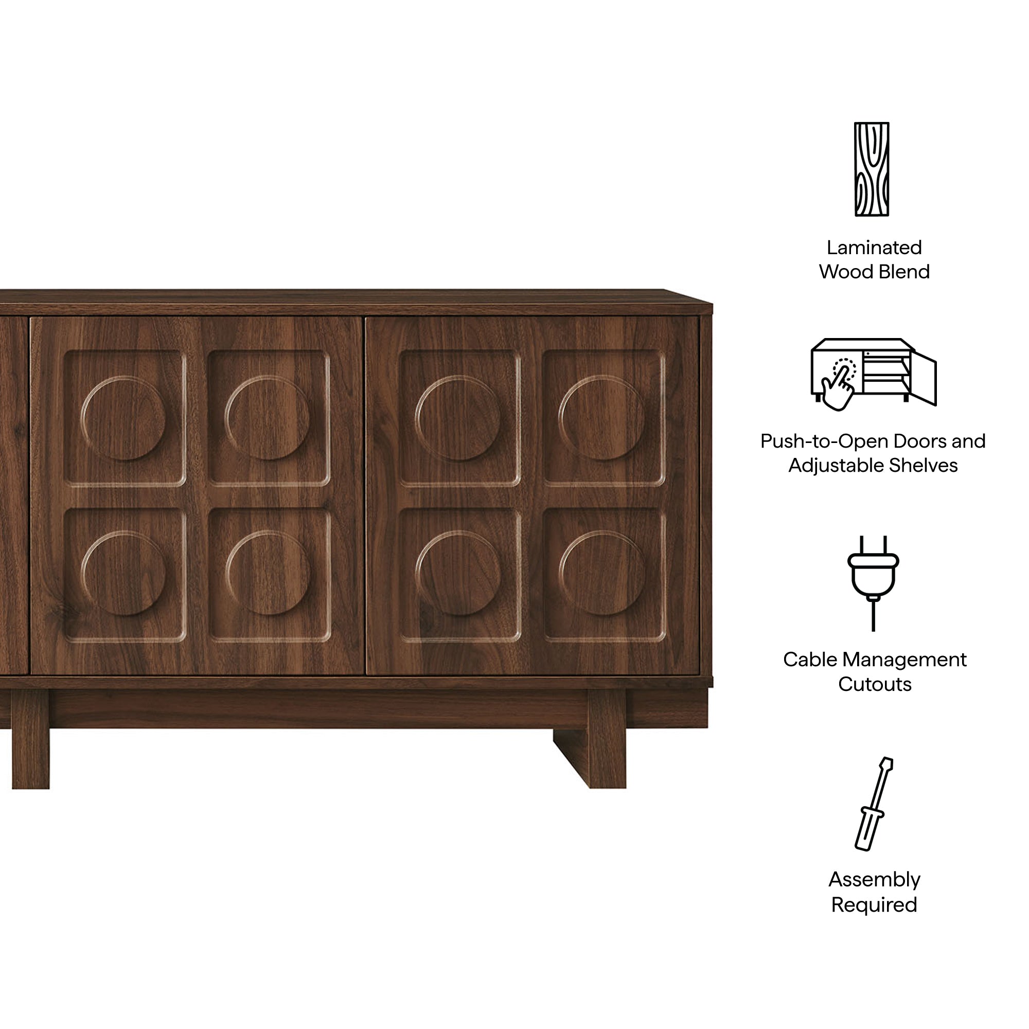 Knox 71 Inch TV Stand view 3