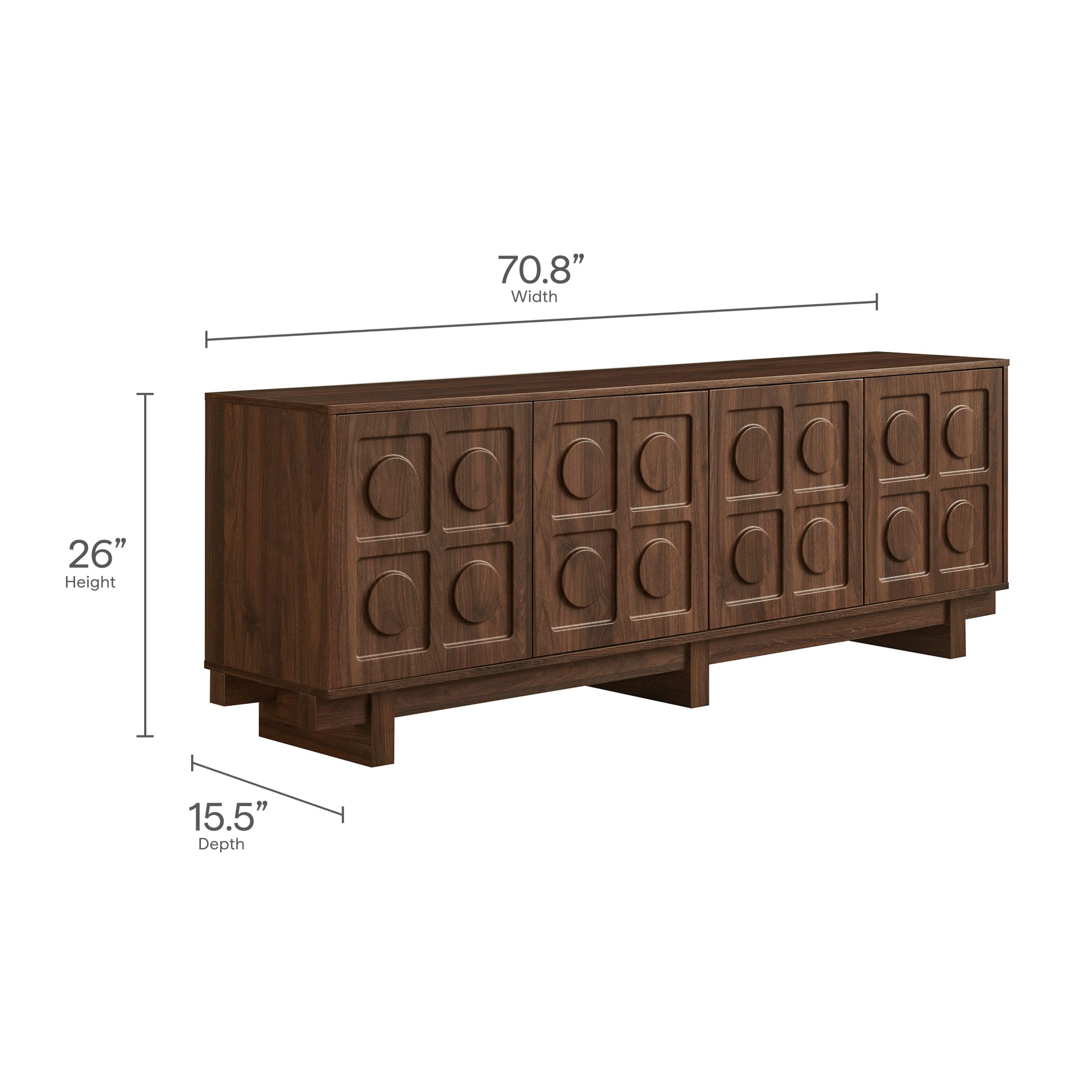 Knox 71 Inch TV Stand view 4