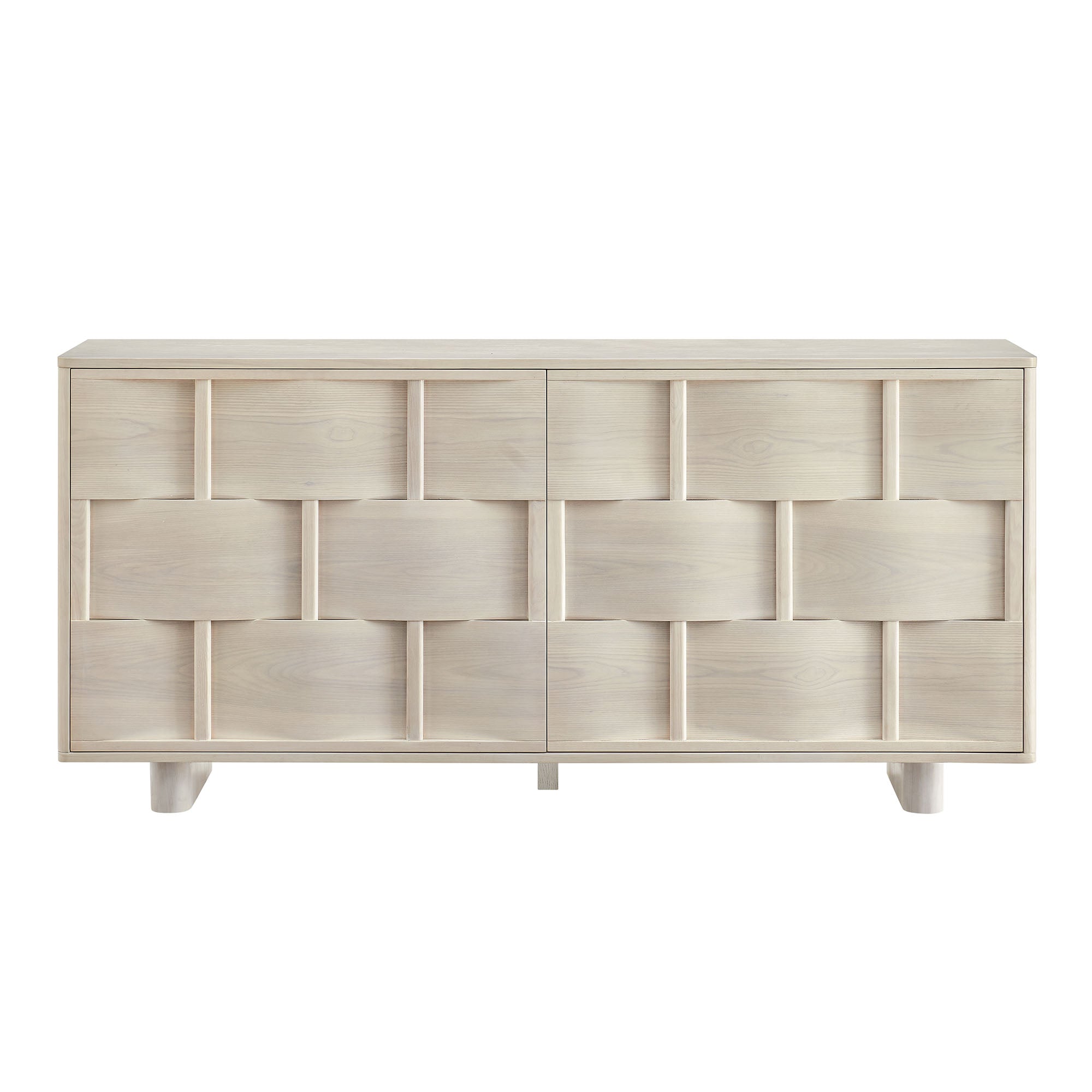 Foundry 71″ Woven Design Buffet Storage Cabinet view 8