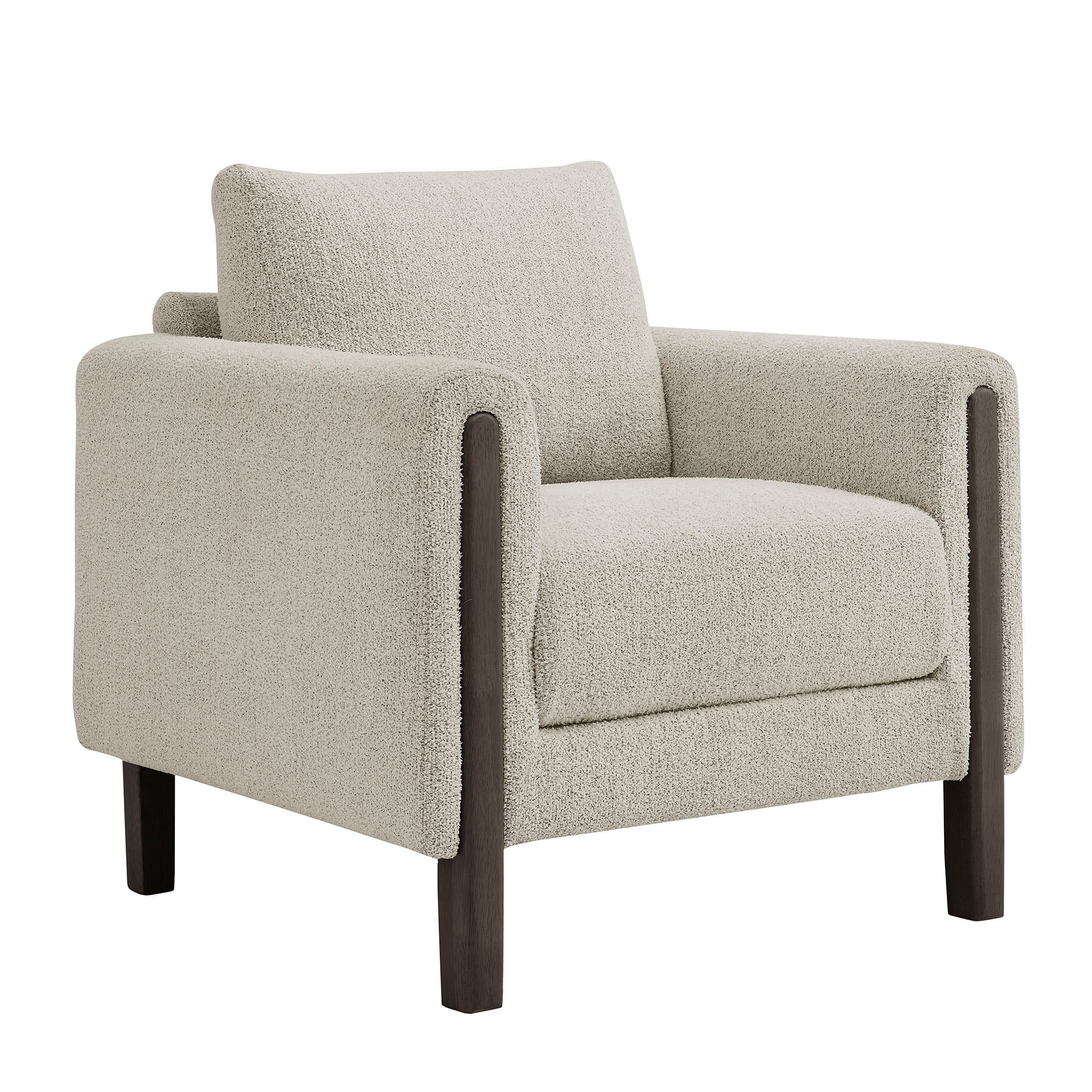 Hawken Boucle Fabric Accent Armchair view 1