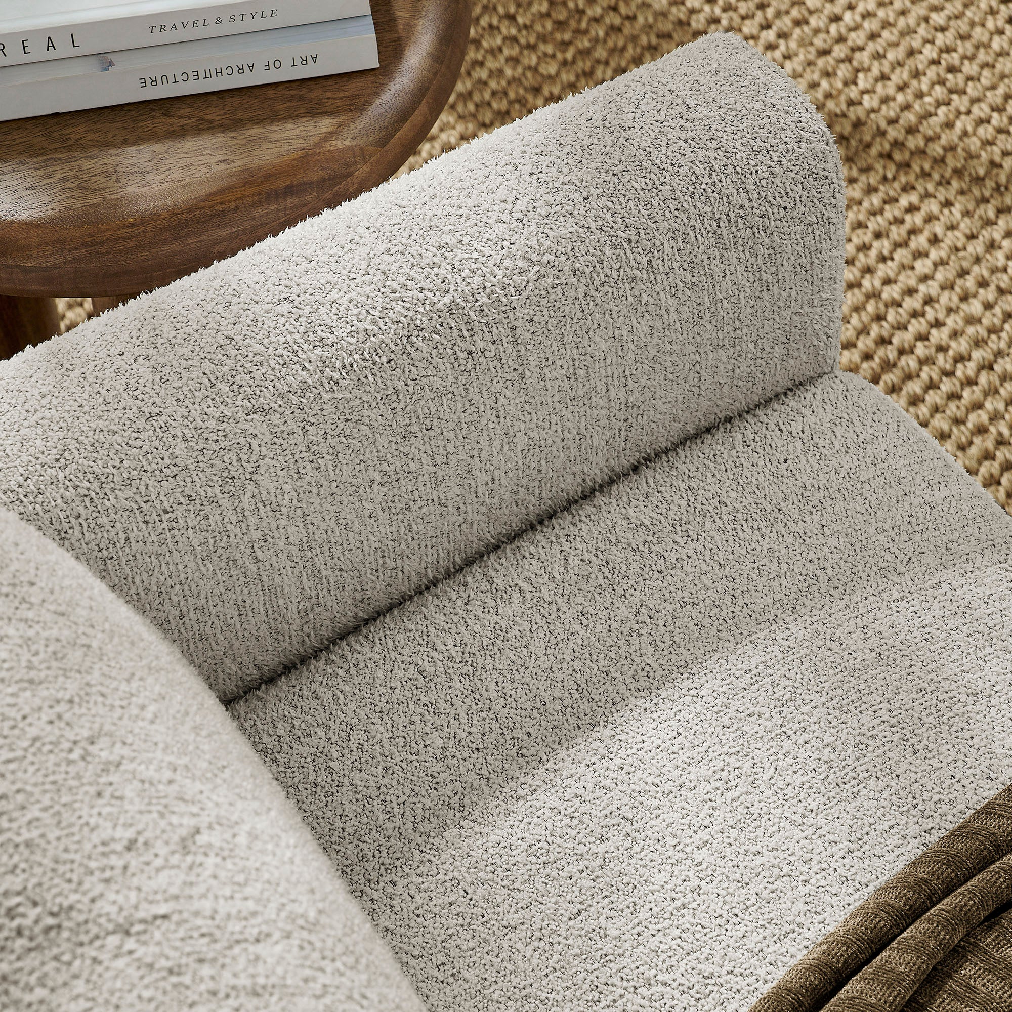 Hawken Boucle Fabric Loveseat view 5