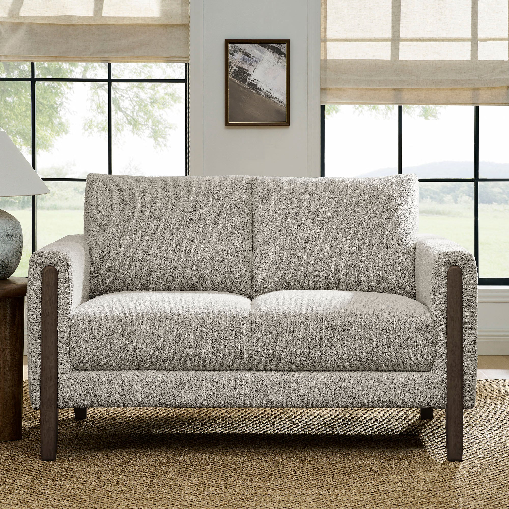 Hawken Boucle Fabric Loveseat view 2
