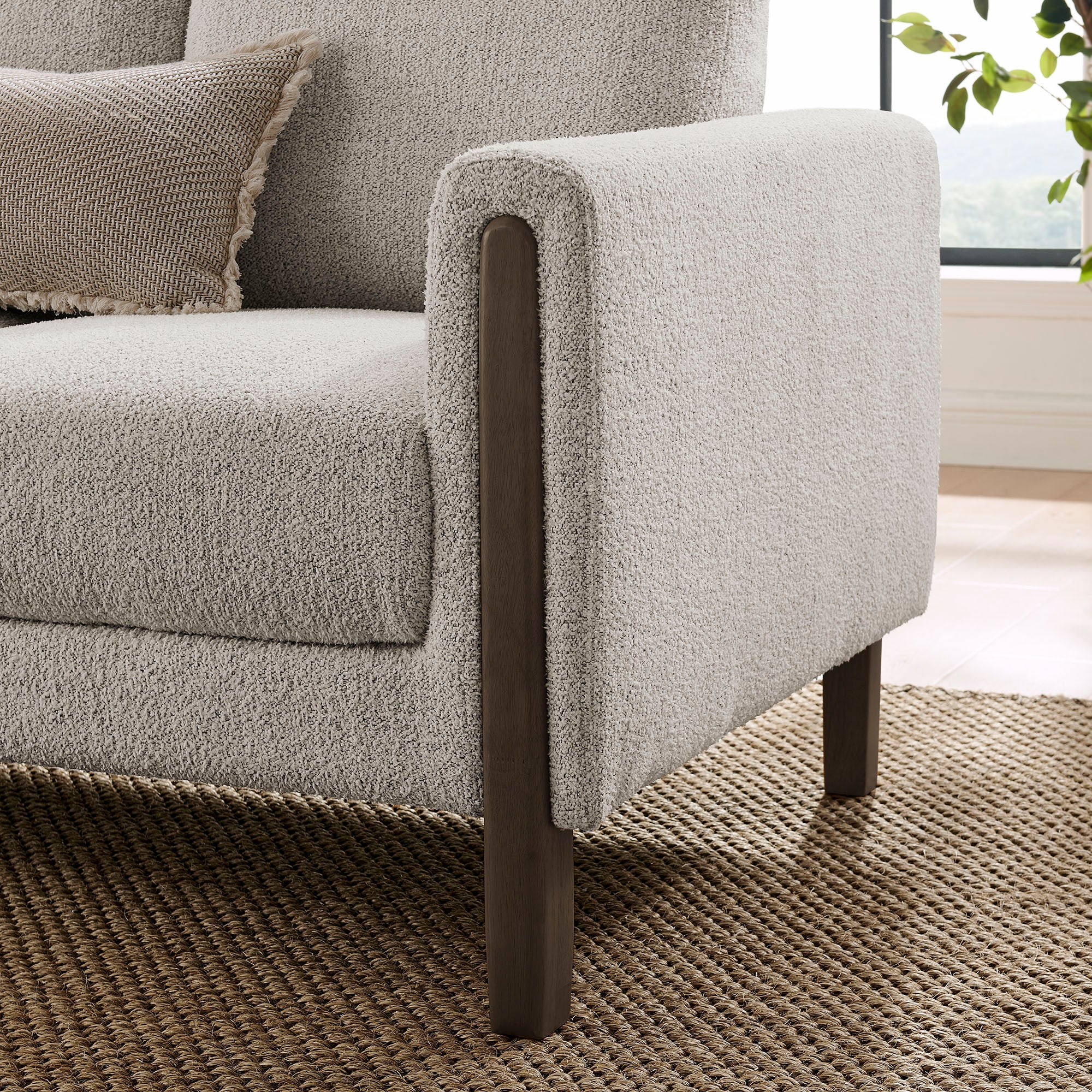 Hawken Boucle Fabric Sofa view 5