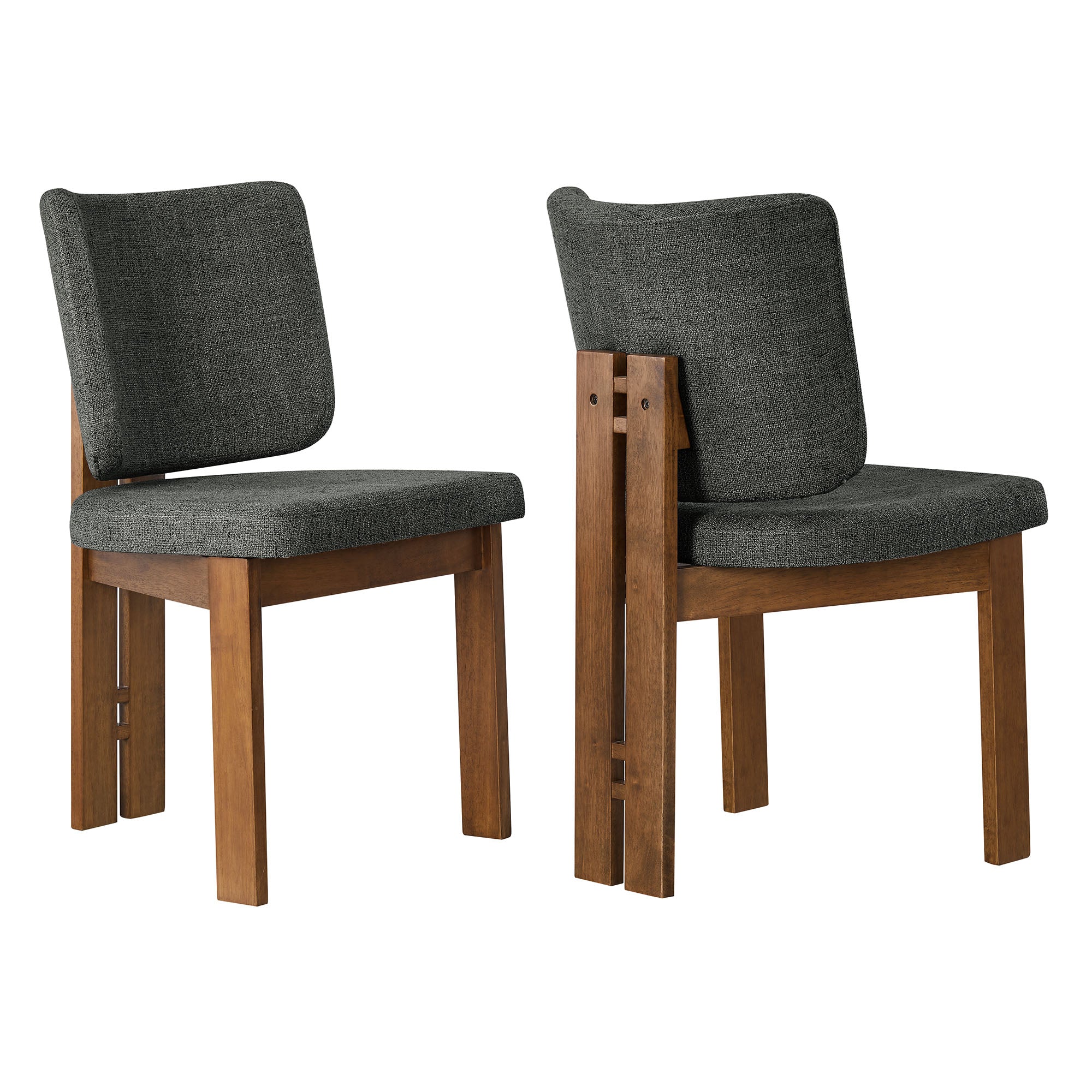 Alba Armless Upholstered Dining Chairs Set Of 2 view 1