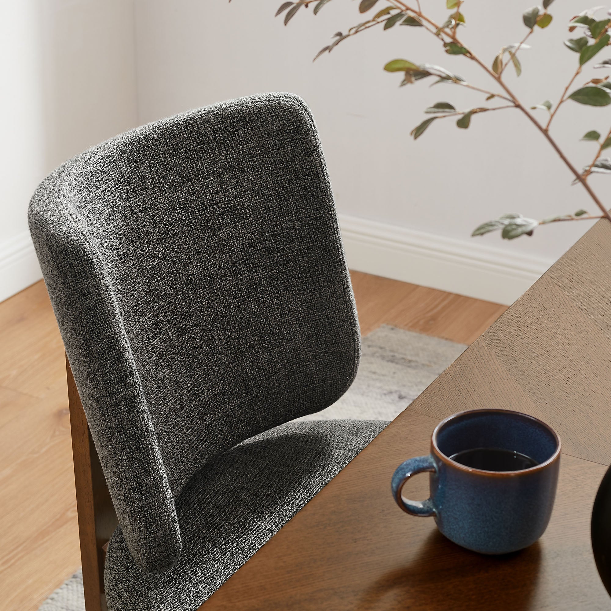 Alba Armless Upholstered Dining Chairs Set Of 2 view 5