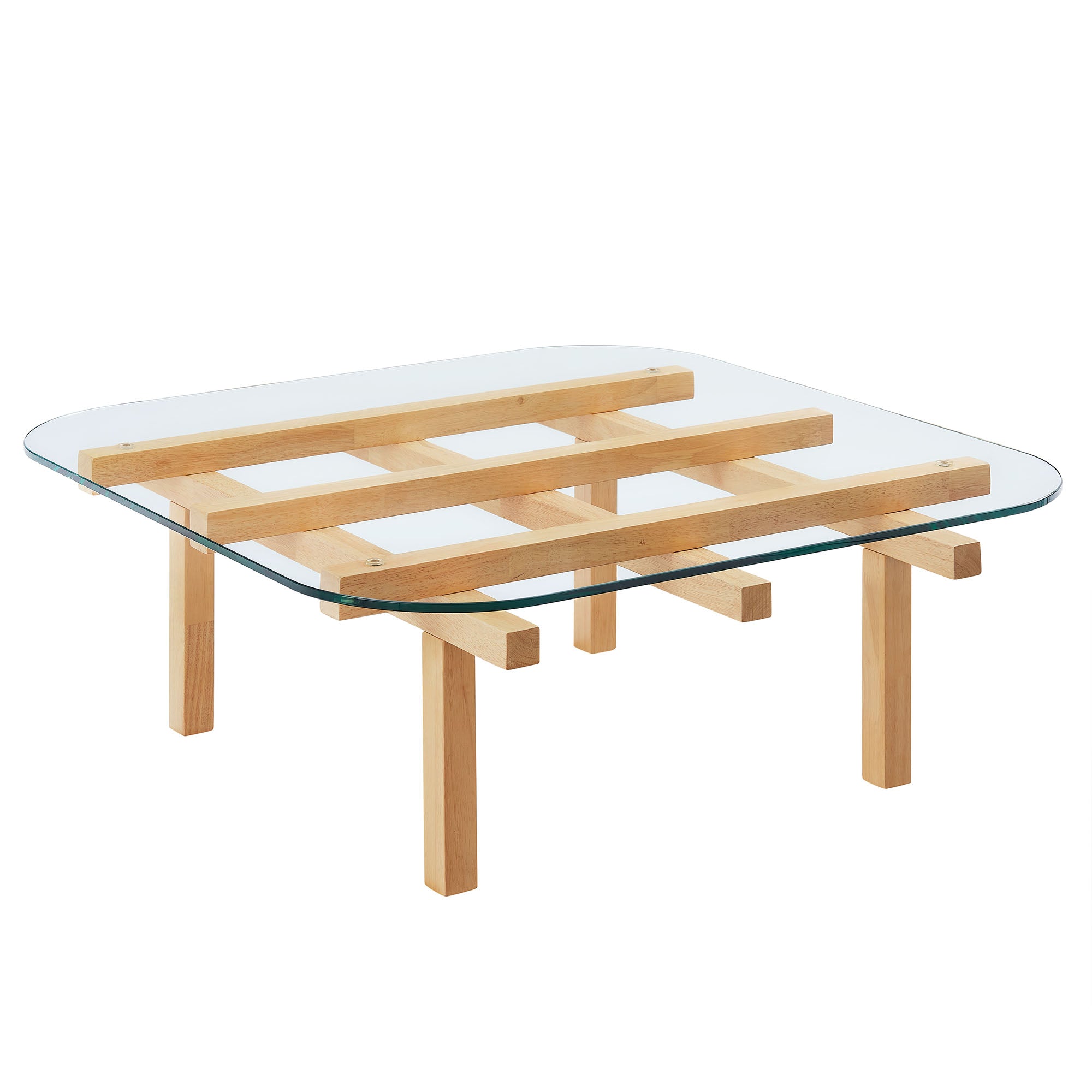 Isby 35 Inch Tempered Glass Coffee Table view 1