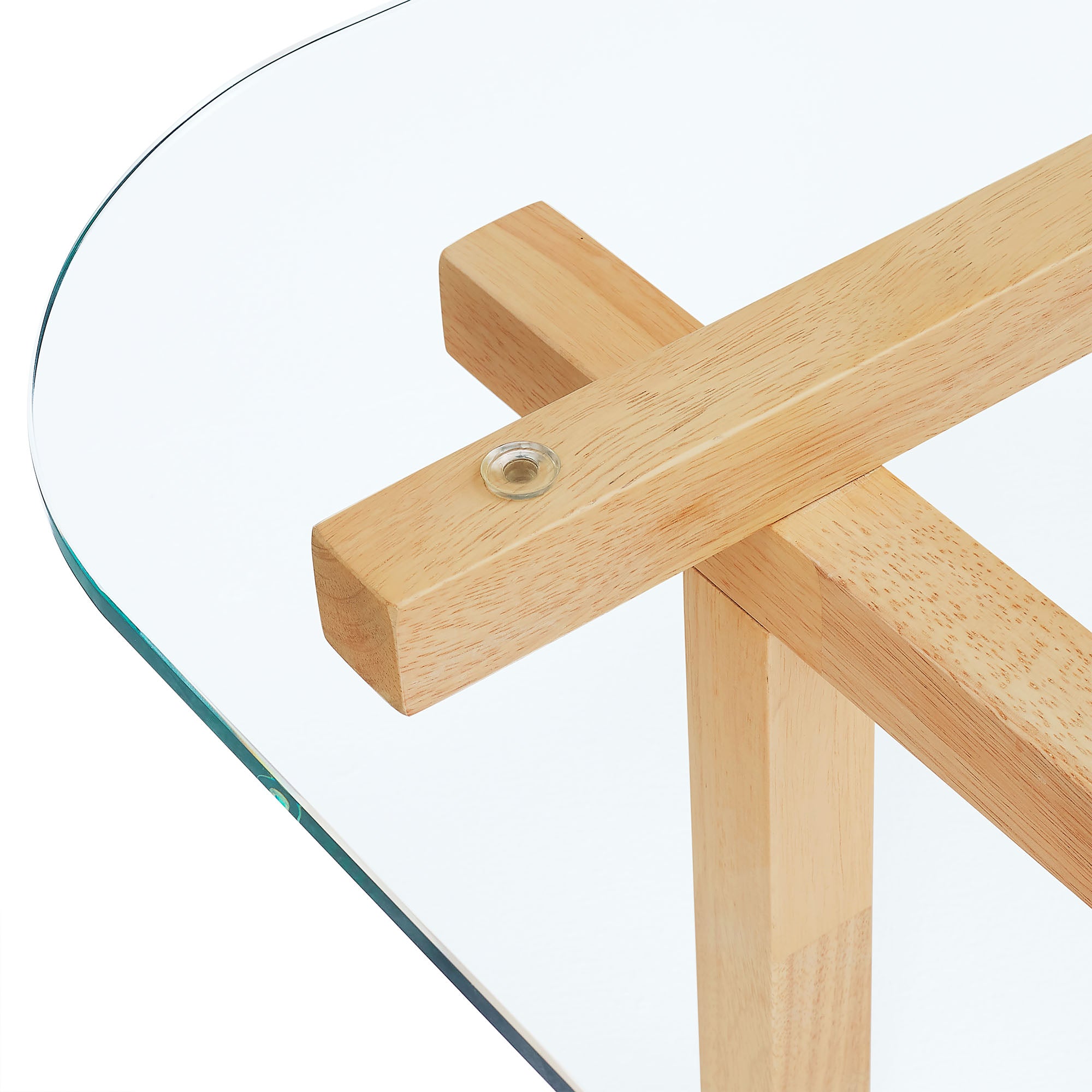 Isby 35 Inch Tempered Glass Coffee Table view 8