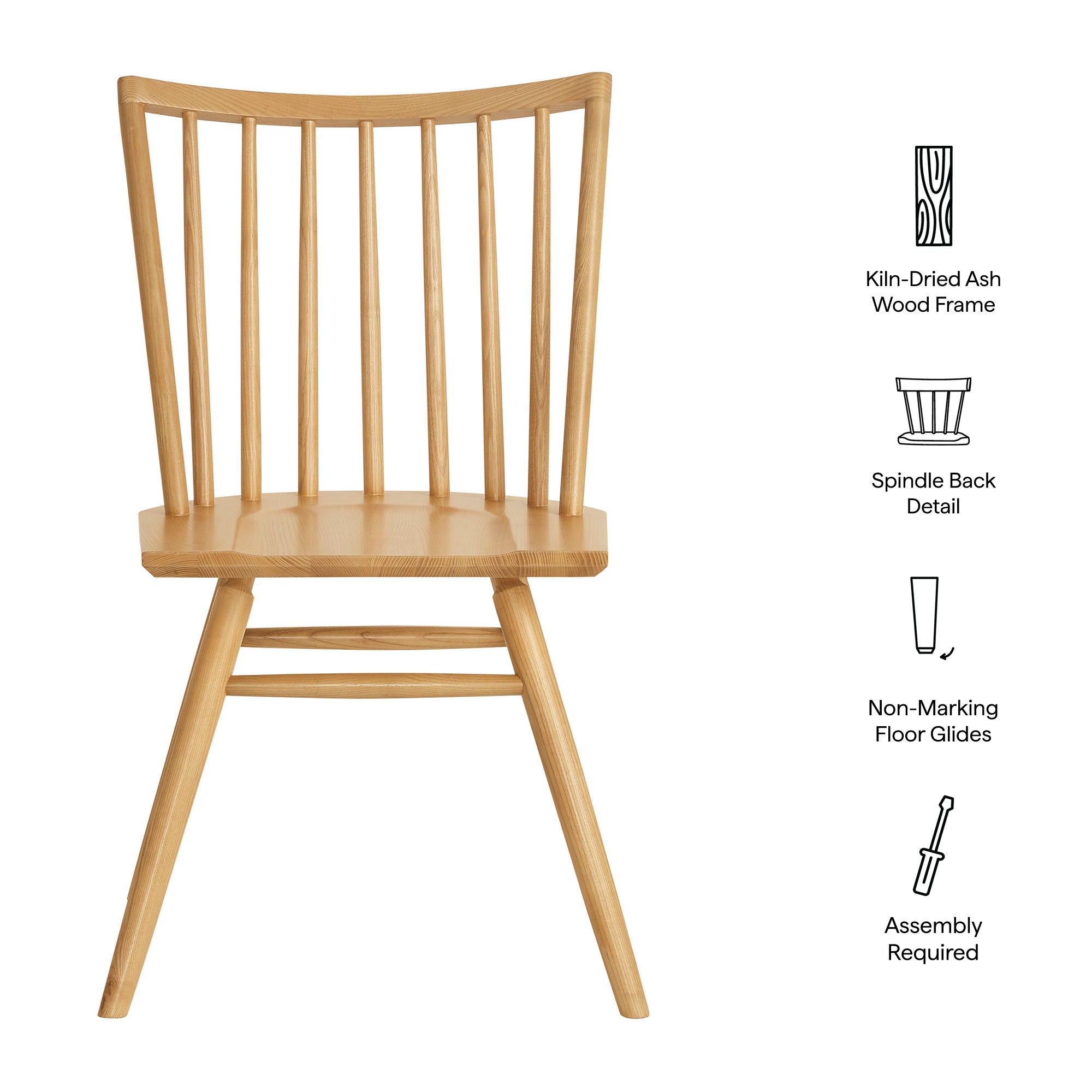 Alvar Spindle Back Dining Side Chairs Set of 2 view 3