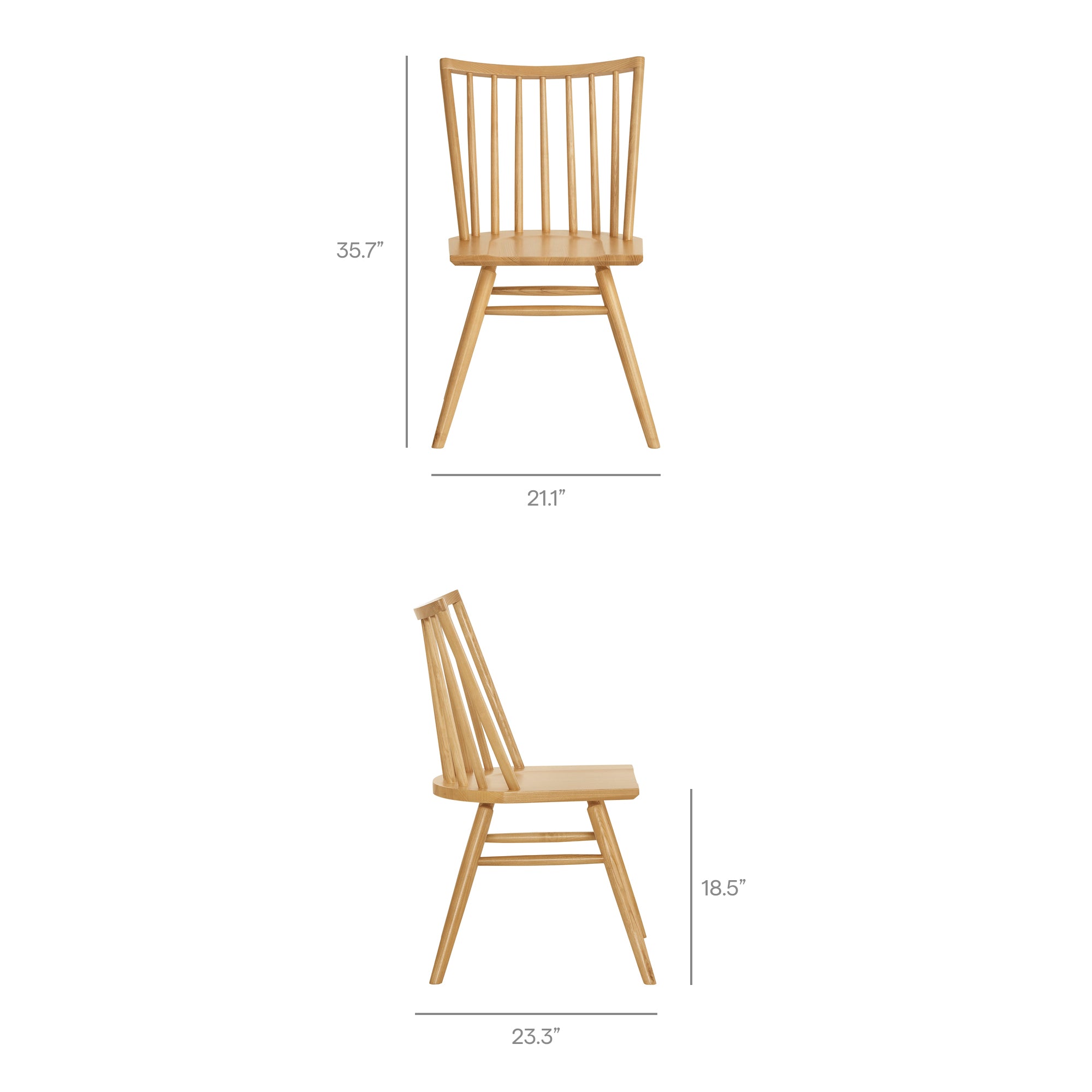 Alvar Spindle Back Dining Side Chairs Set of 2 view 4