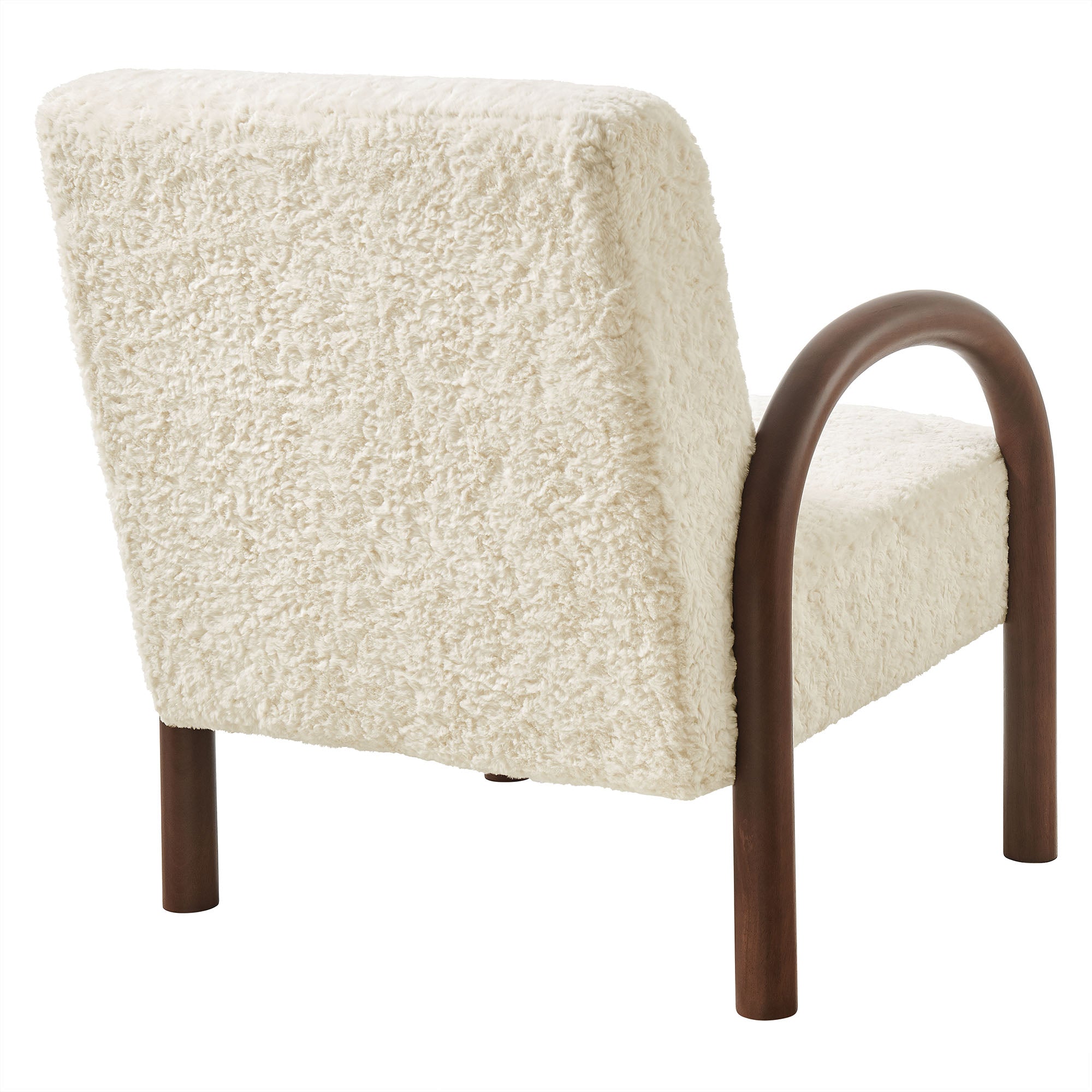 Lunet Faux Shearling Accent Armchair view 7