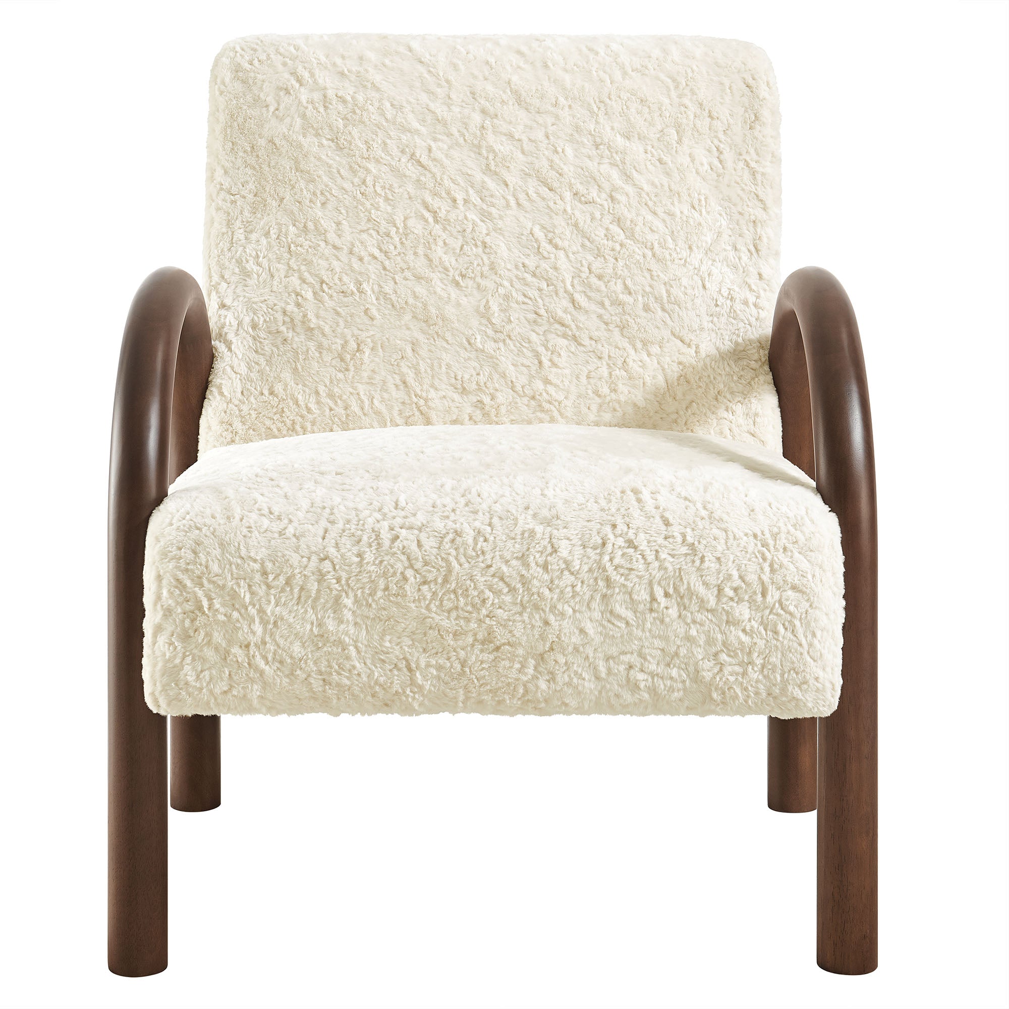 Lunet Faux Shearling Accent Armchair view 8