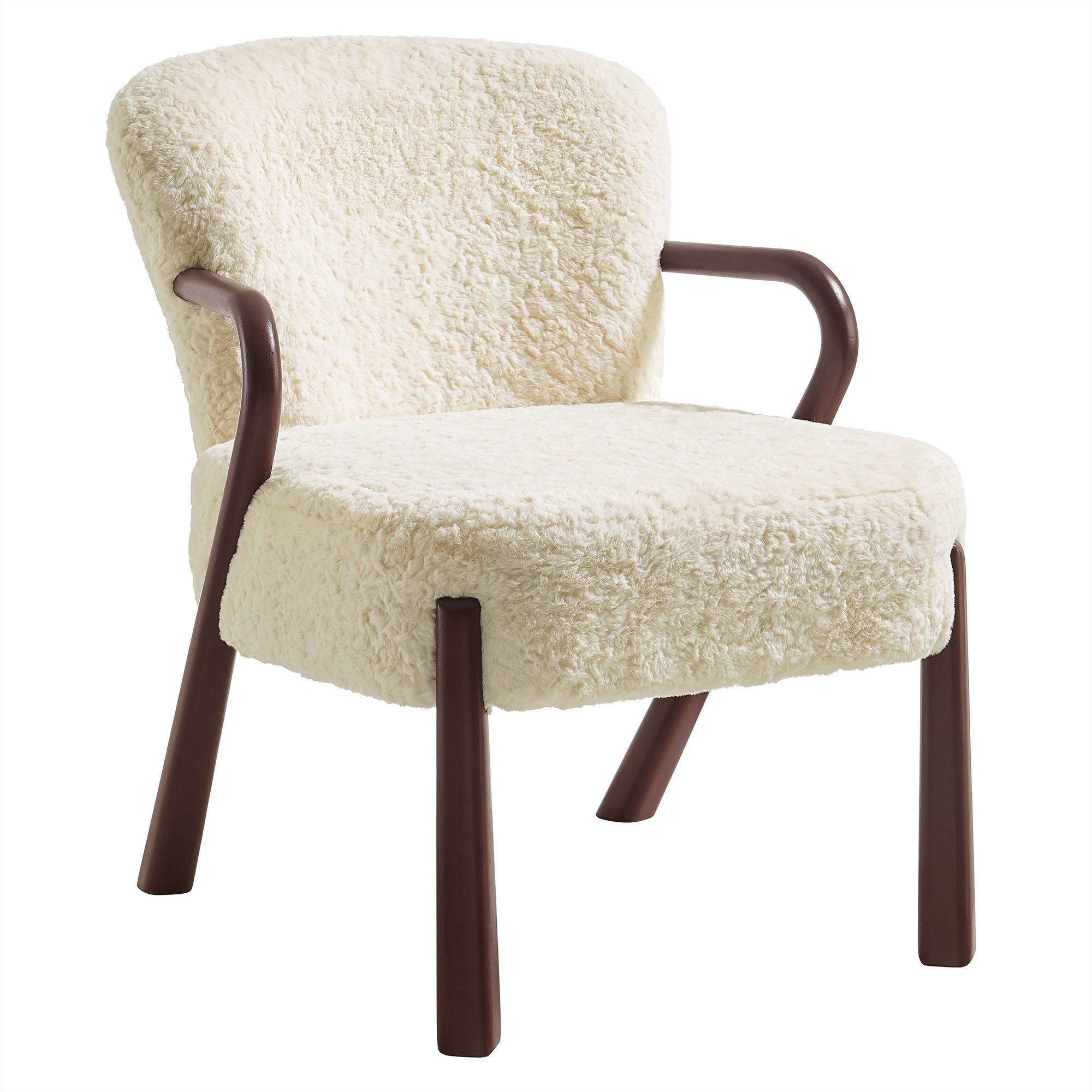 Arden Faux Shearling Accent Armchair view 1