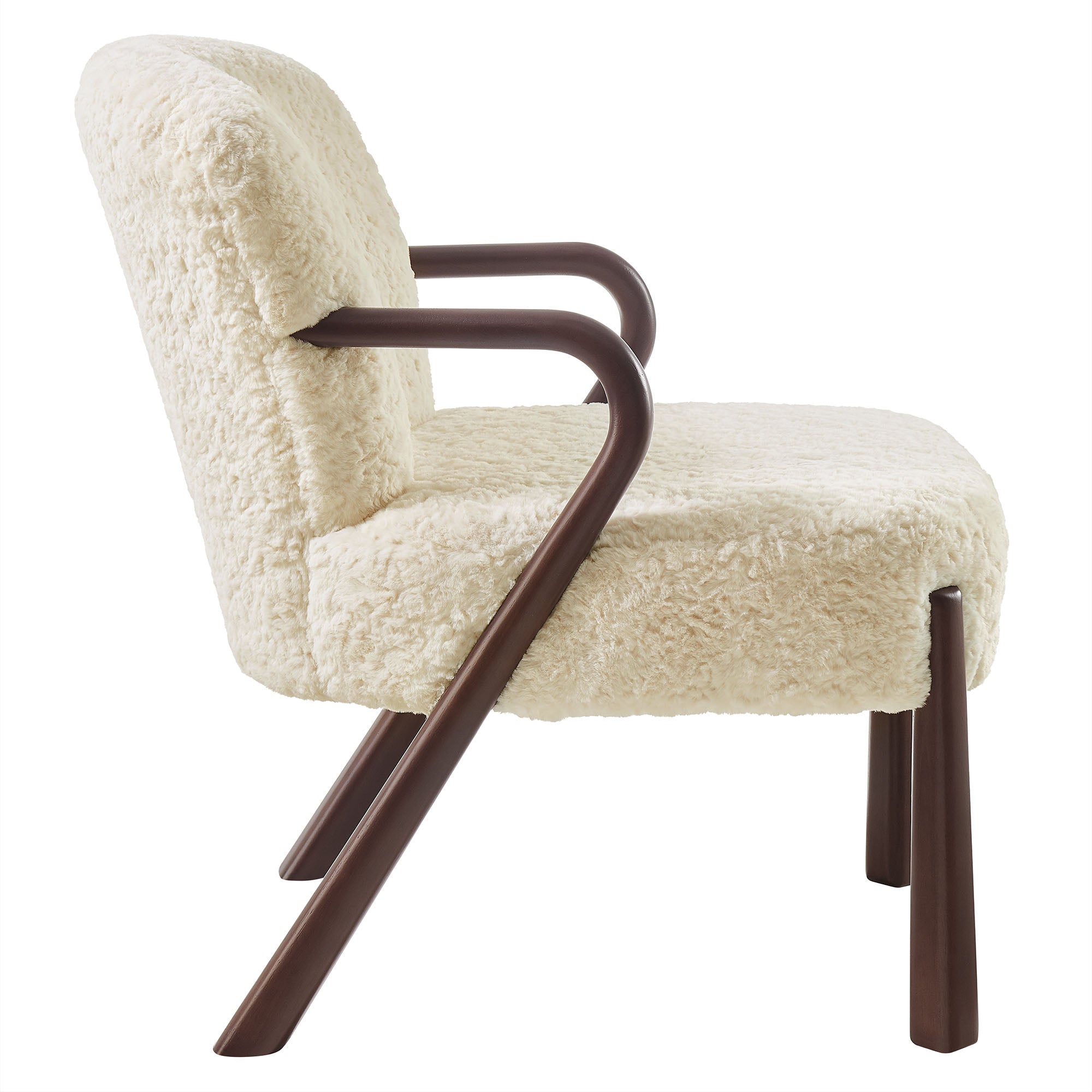 Arden Faux Shearling Accent Armchair view 6