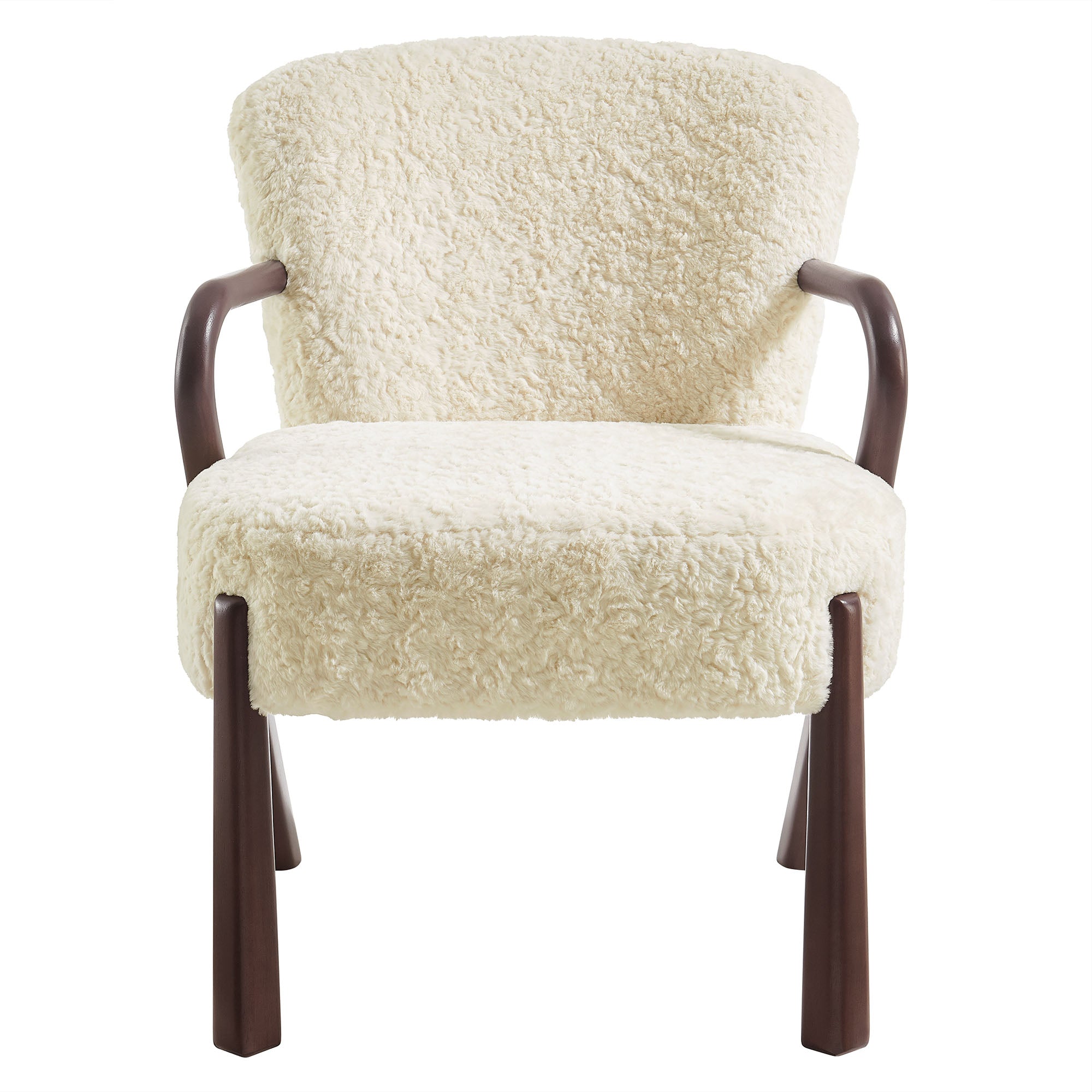 Arden Faux Shearling Accent Armchair view 8