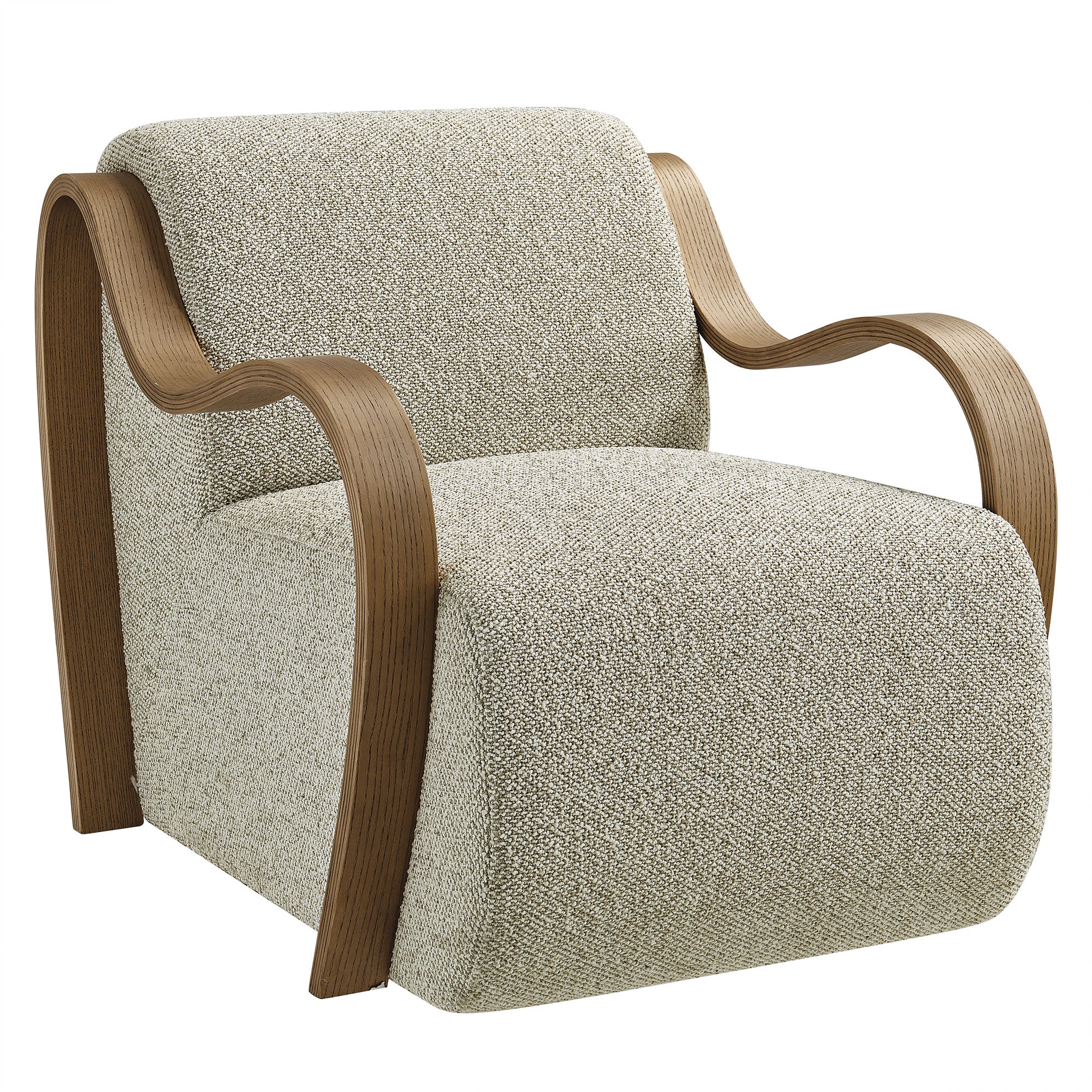 Atrium Lattice Boucle Accent Armchair view 1