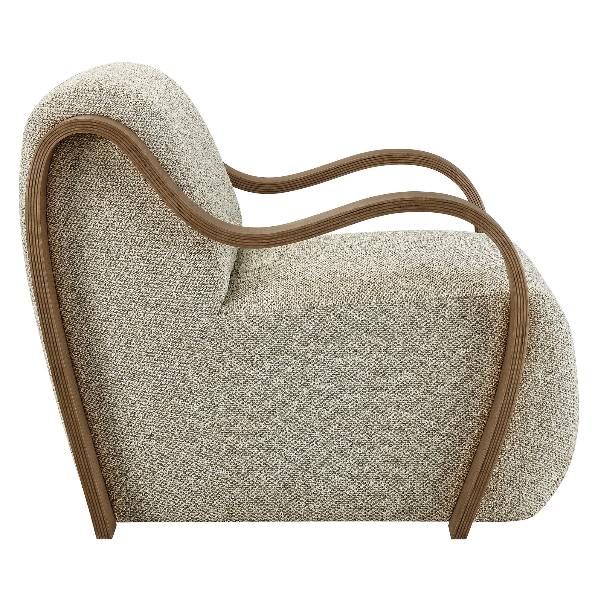 Atrium Lattice Boucle Accent Armchair view 6