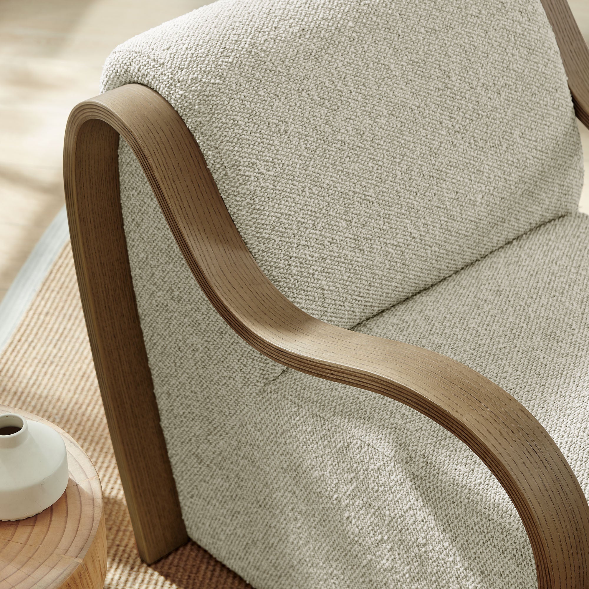 Atrium Lattice Boucle Accent Armchair view 5