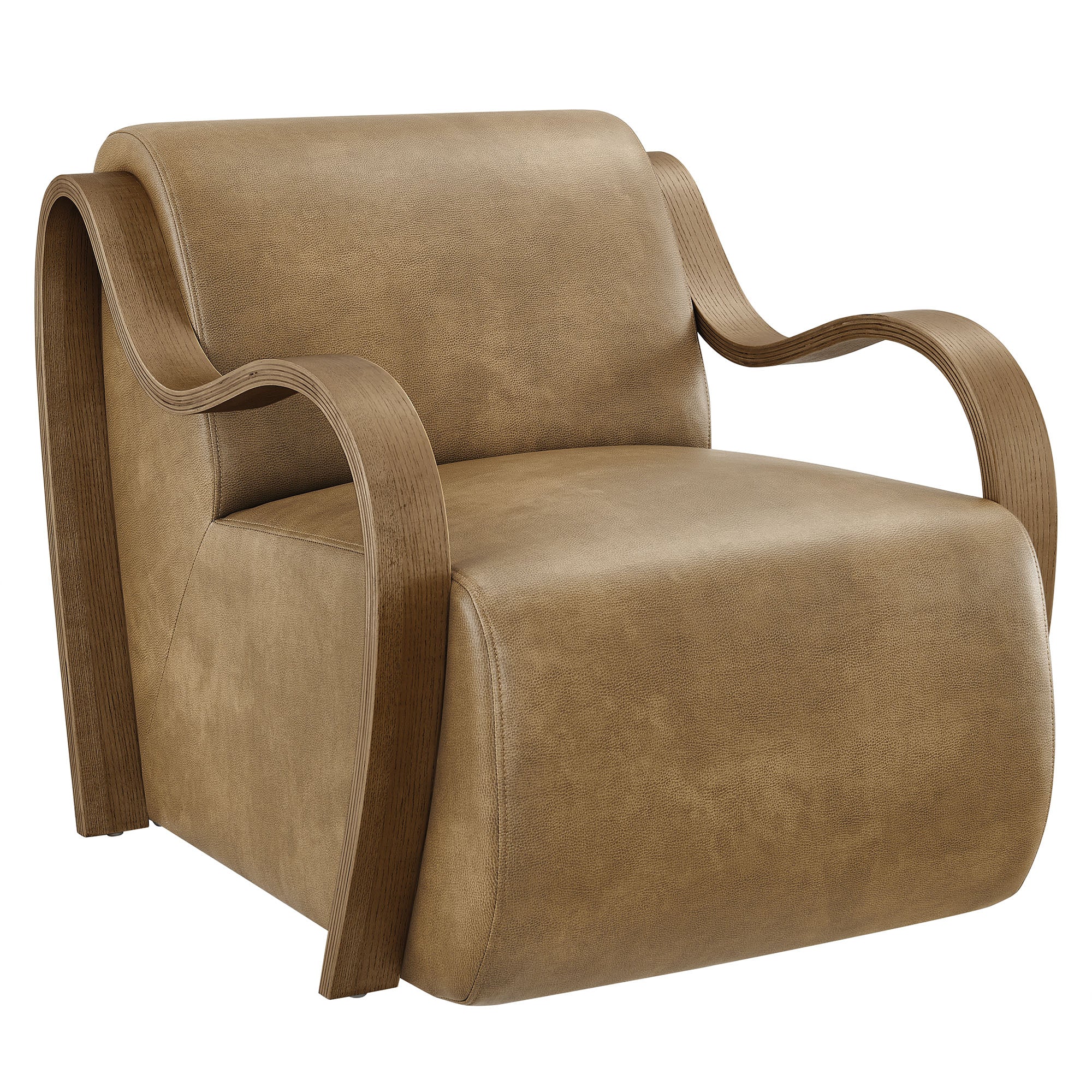 Atrium Vegan Leather Accent Armchair view 1
