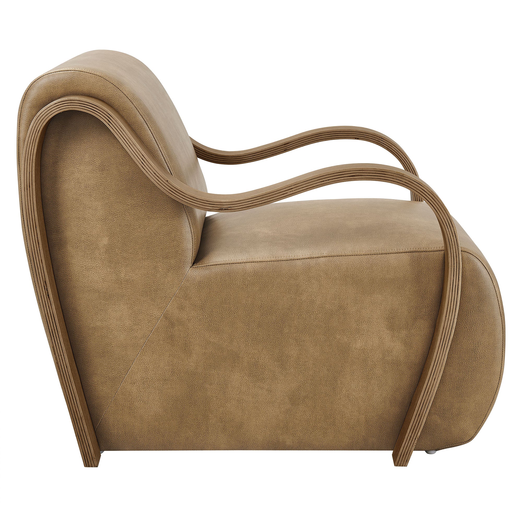 Atrium Vegan Leather Accent Armchair view 6